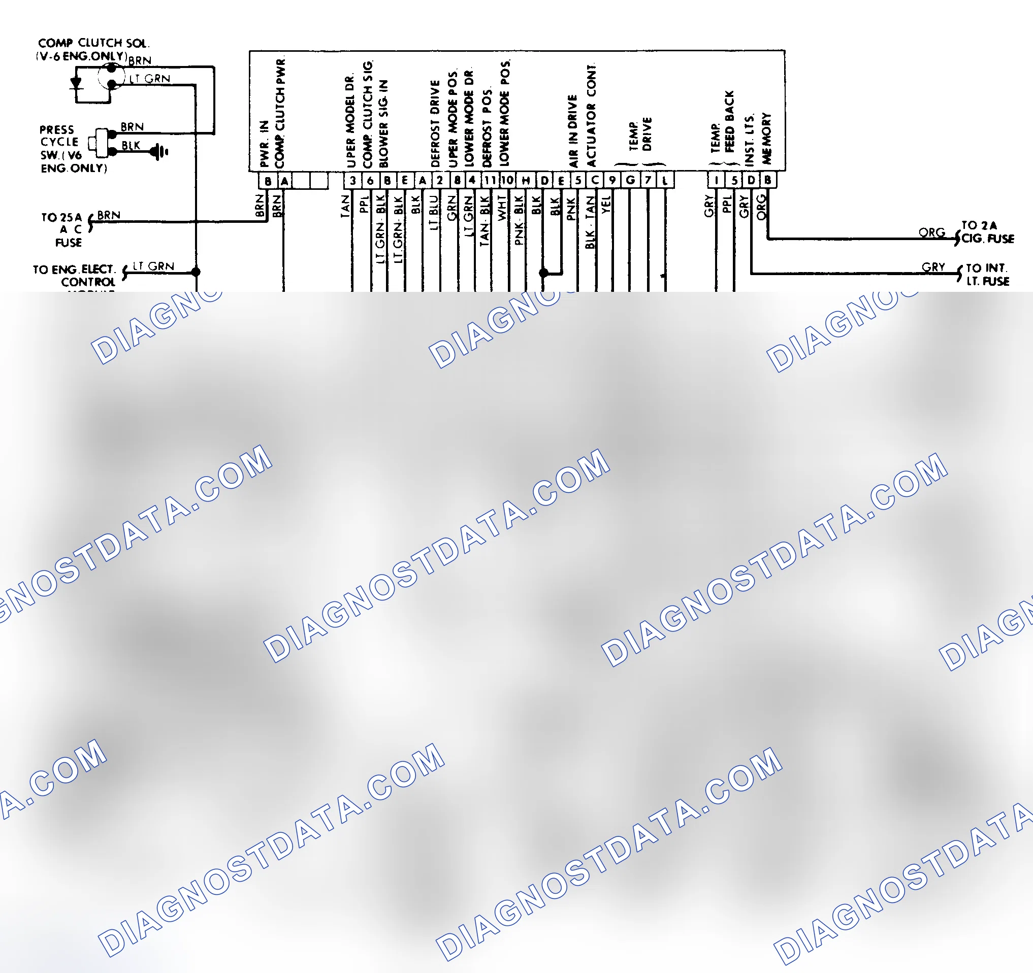 Scheme 15: LeSabre Electronic Touch Climate Control Wiring Diagram