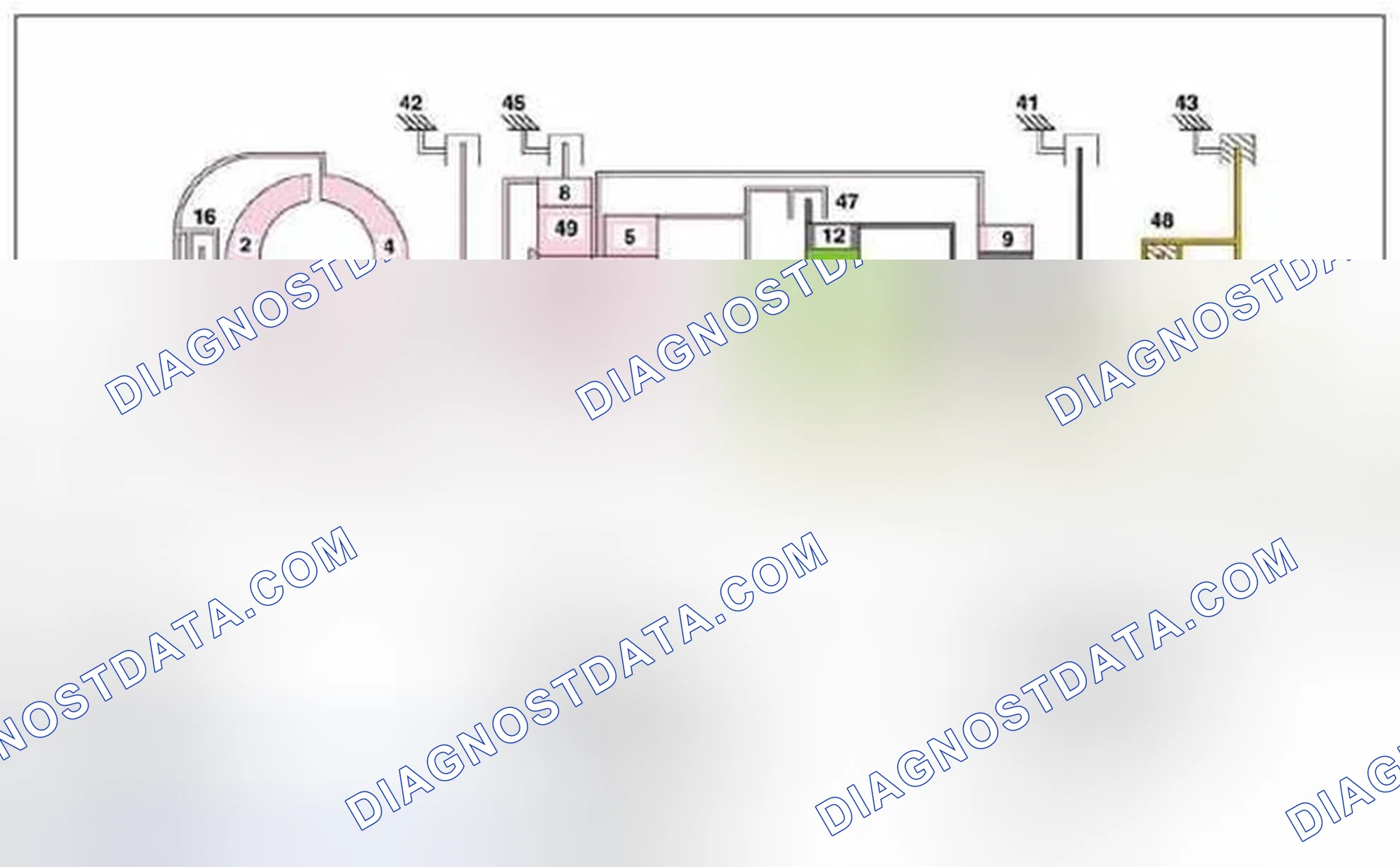 Scheme 237: Power flow in 3rd gear, function - GF27.10-P-3013AHZ