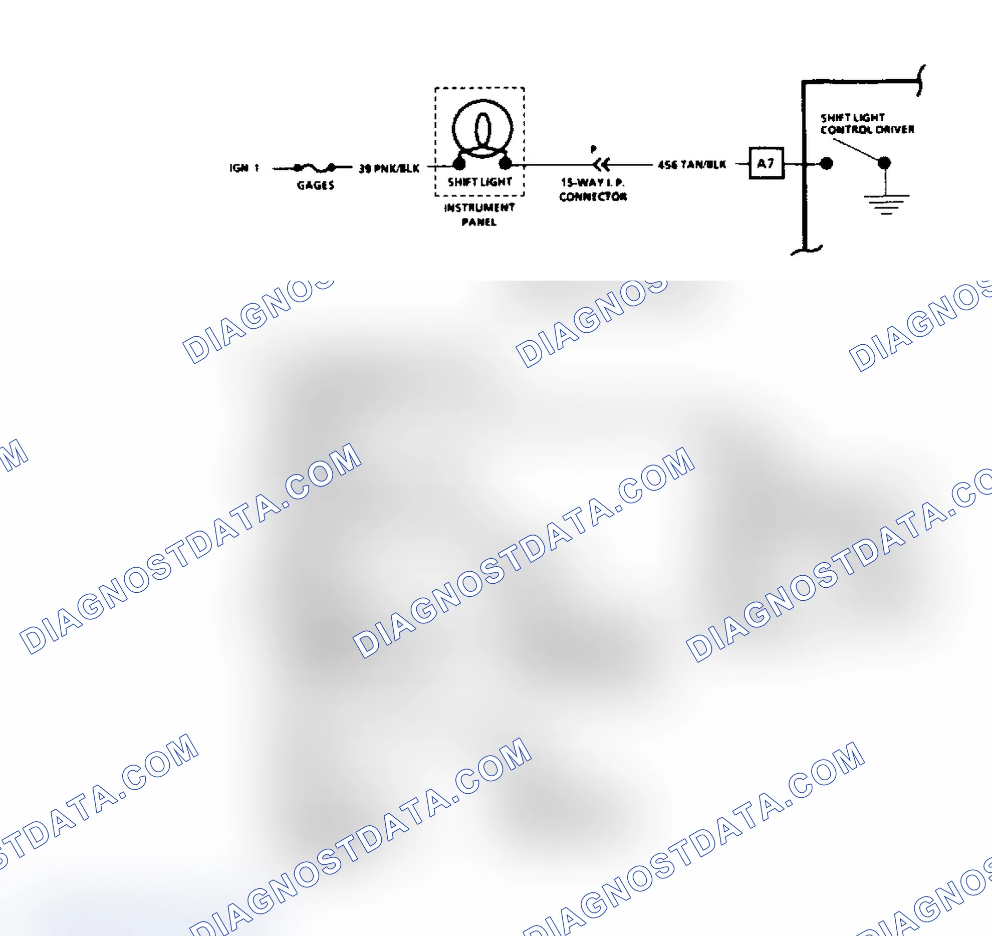 Scheme 286: Flow Chart - Shift Light Indicator (5.0L "F" Bodies)