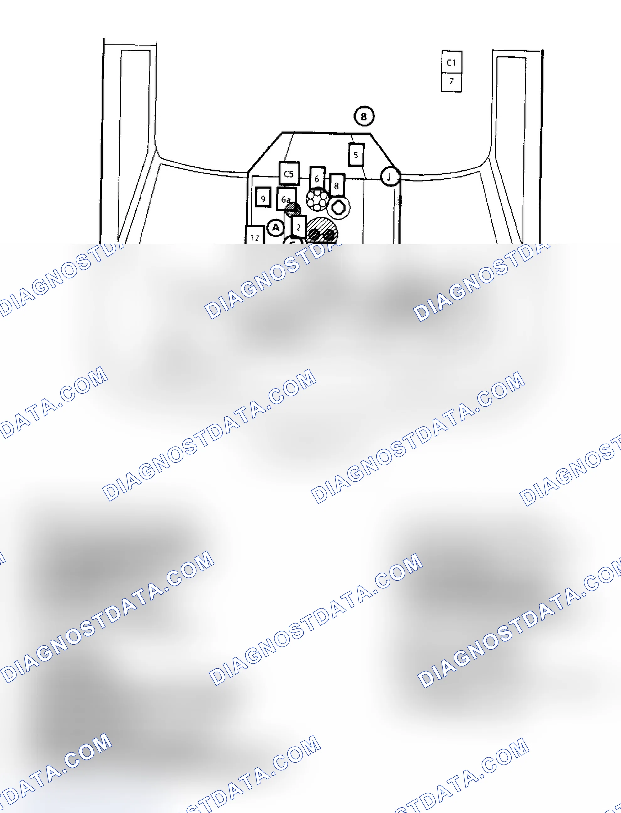 Scheme 166: Component Locations for "G" Series 4.3L