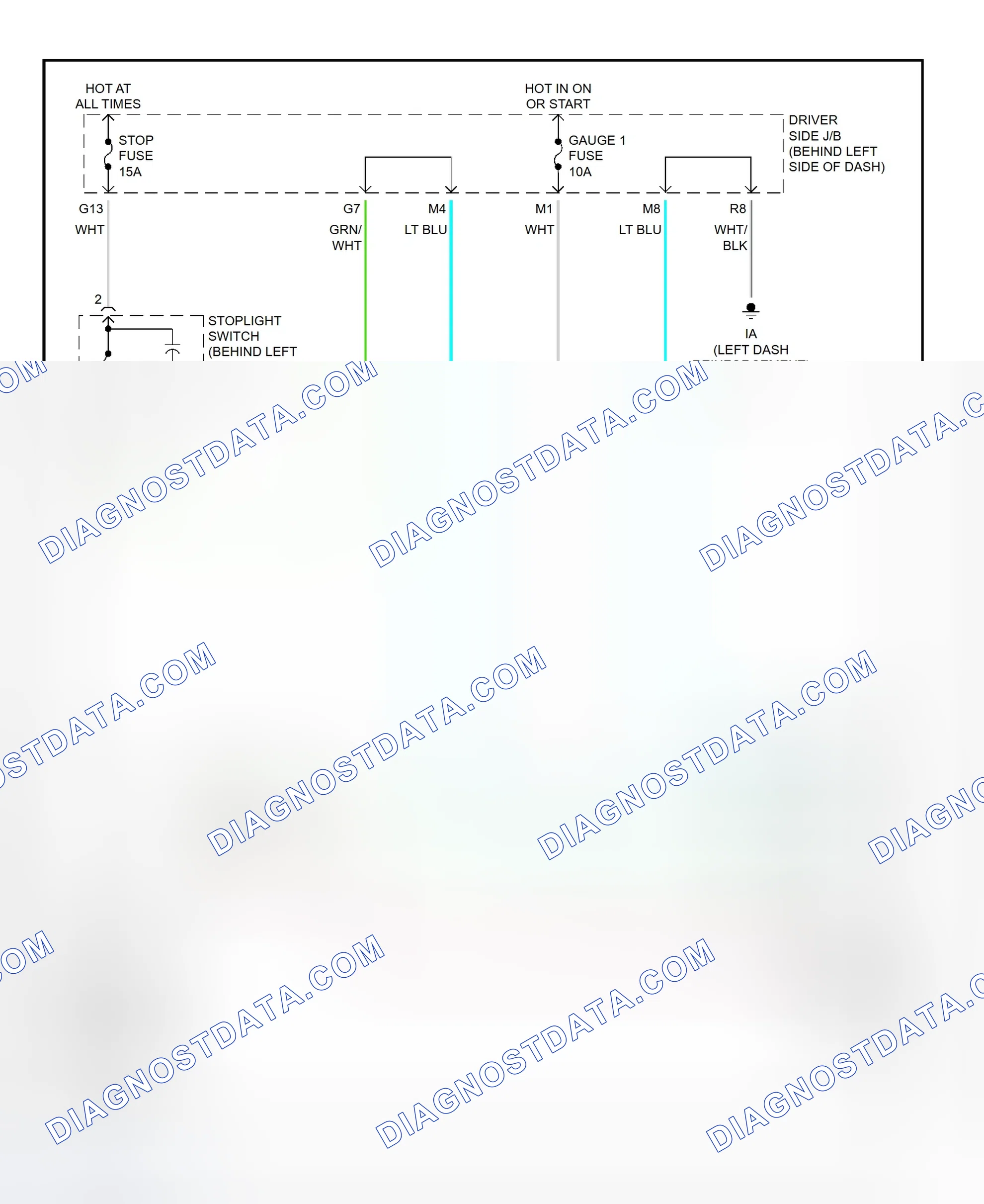 Scheme 382: Shift Interlock System Wiring Diagram (2002 - Lexus ES300)