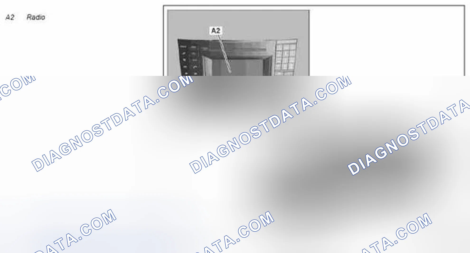 Scheme 252: Radio control panel, component description - GF82.60-P-3116TMA
