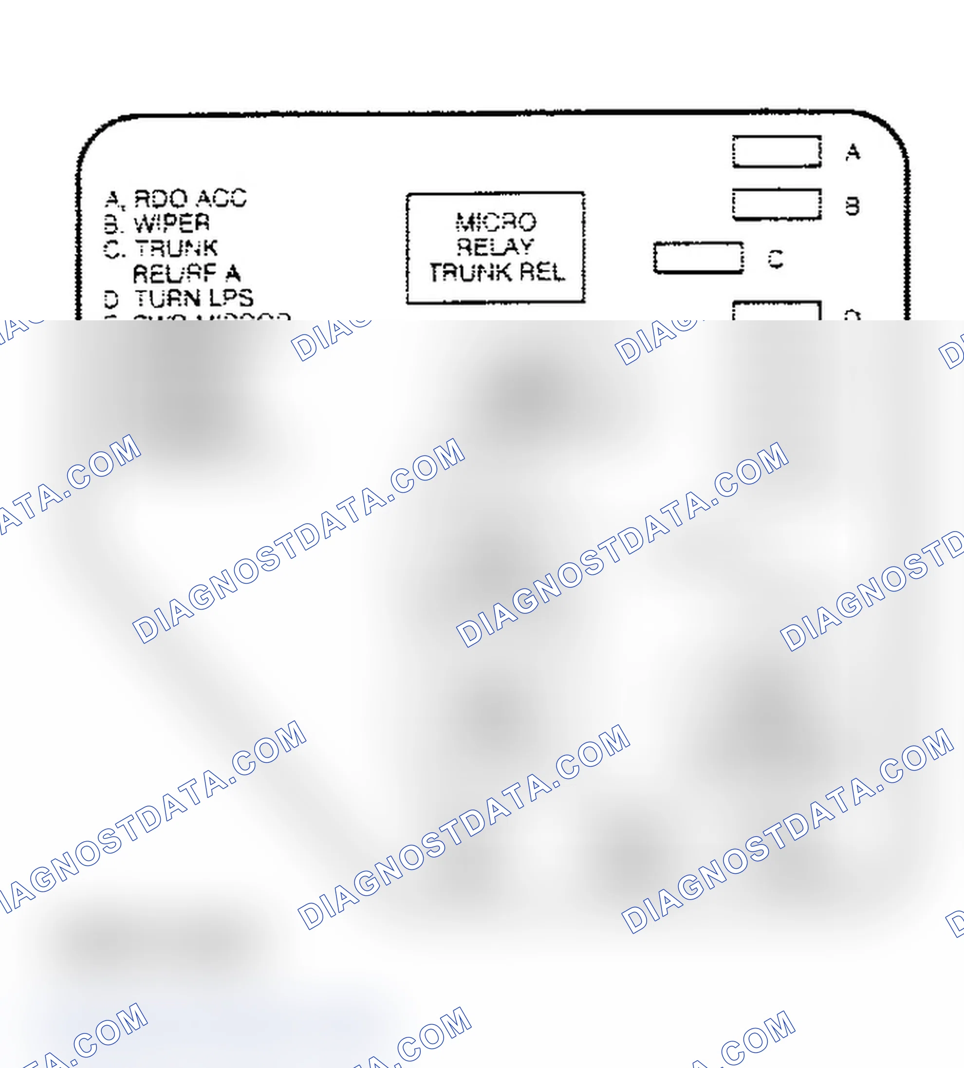 Scheme 4: INSTRUMENT PANEL FUSE BLOCK IDENTIFICATION - LEFT