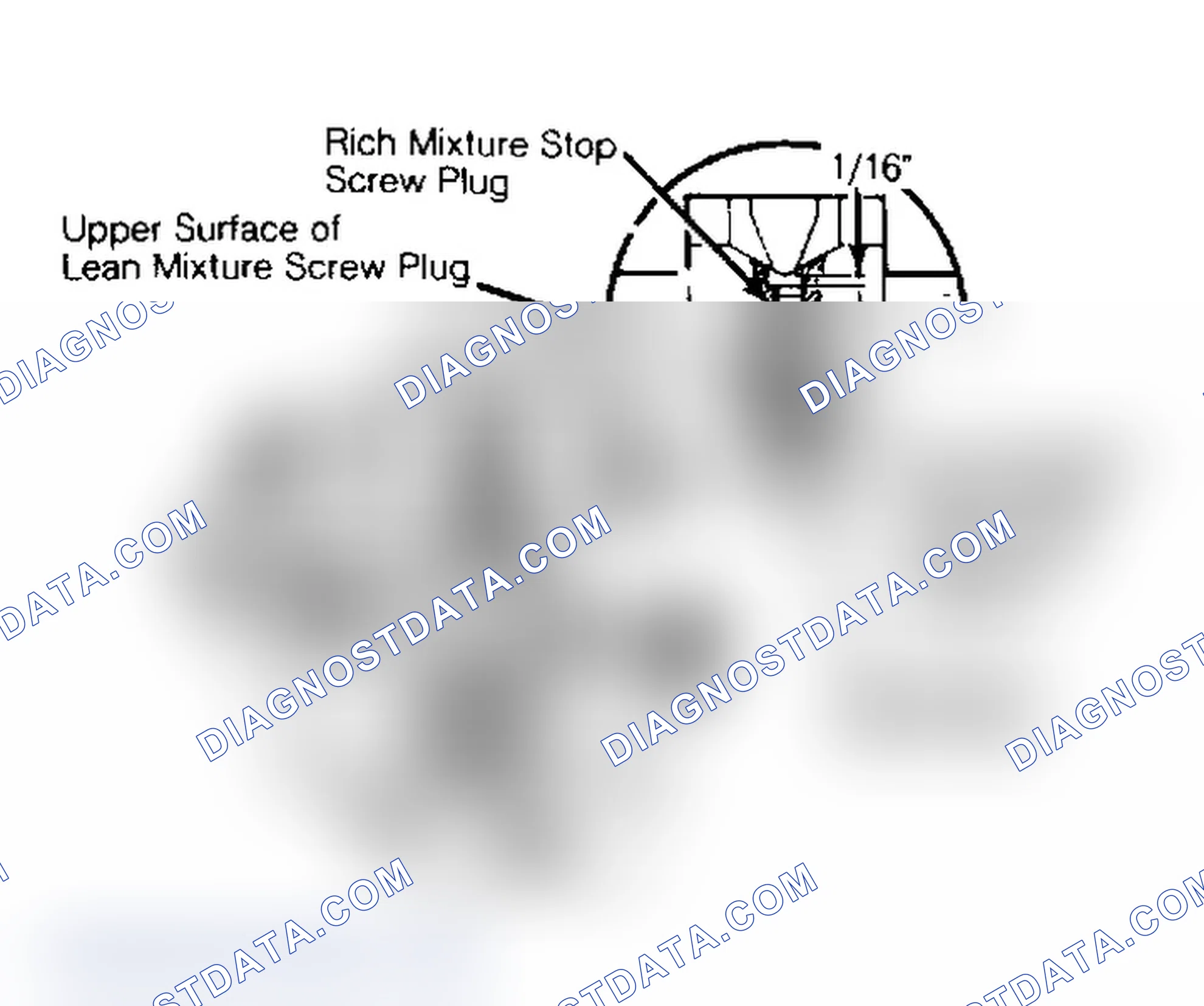 Scheme 54: Installing Lean Mixture Screw Plug & Rich Mixture Stop Screw Plug Plugs seal settings and prevent loss of fuel vapor.