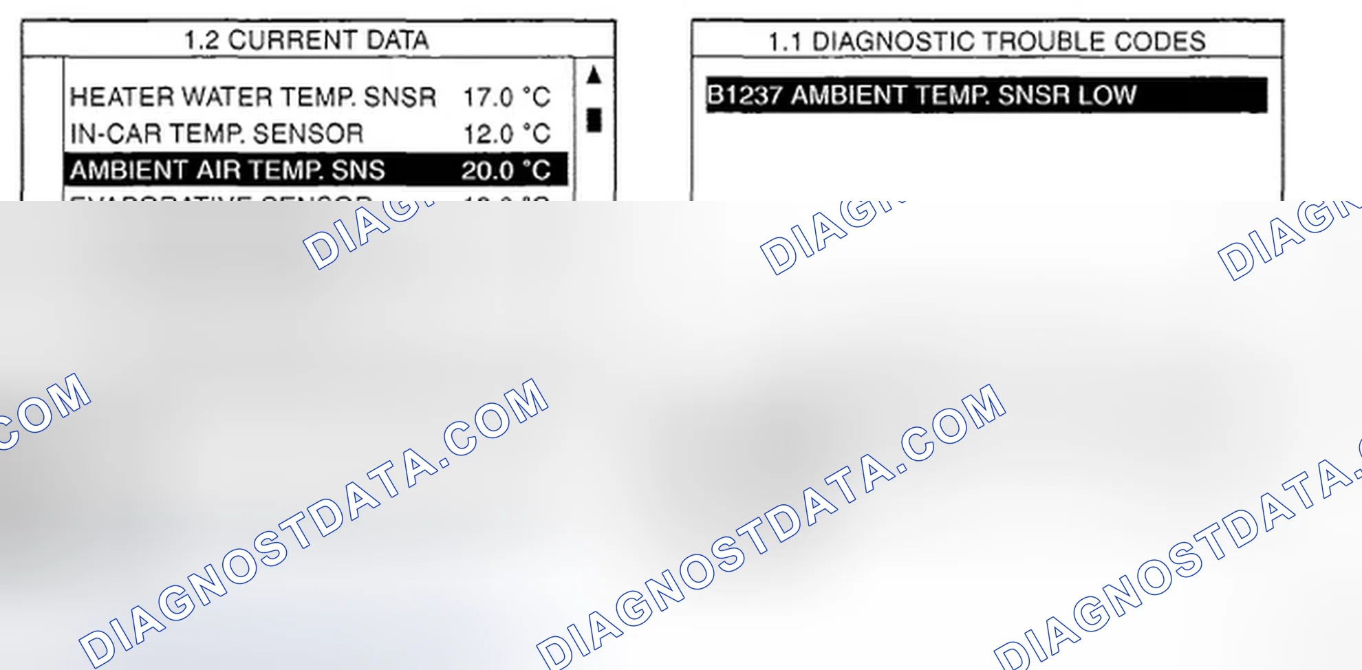 Scheme 10: MONITOR SCAN TOOL DATA