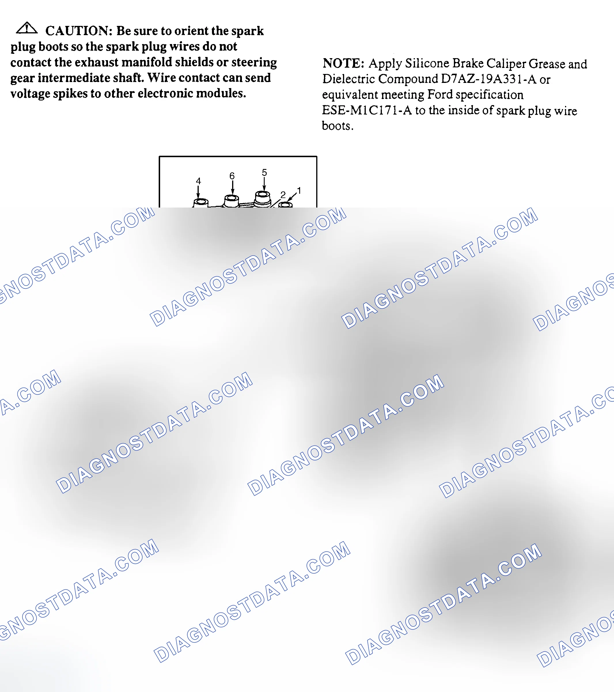 Scheme 12: Spark Plug Wire Routing (4.0L - Ranger)