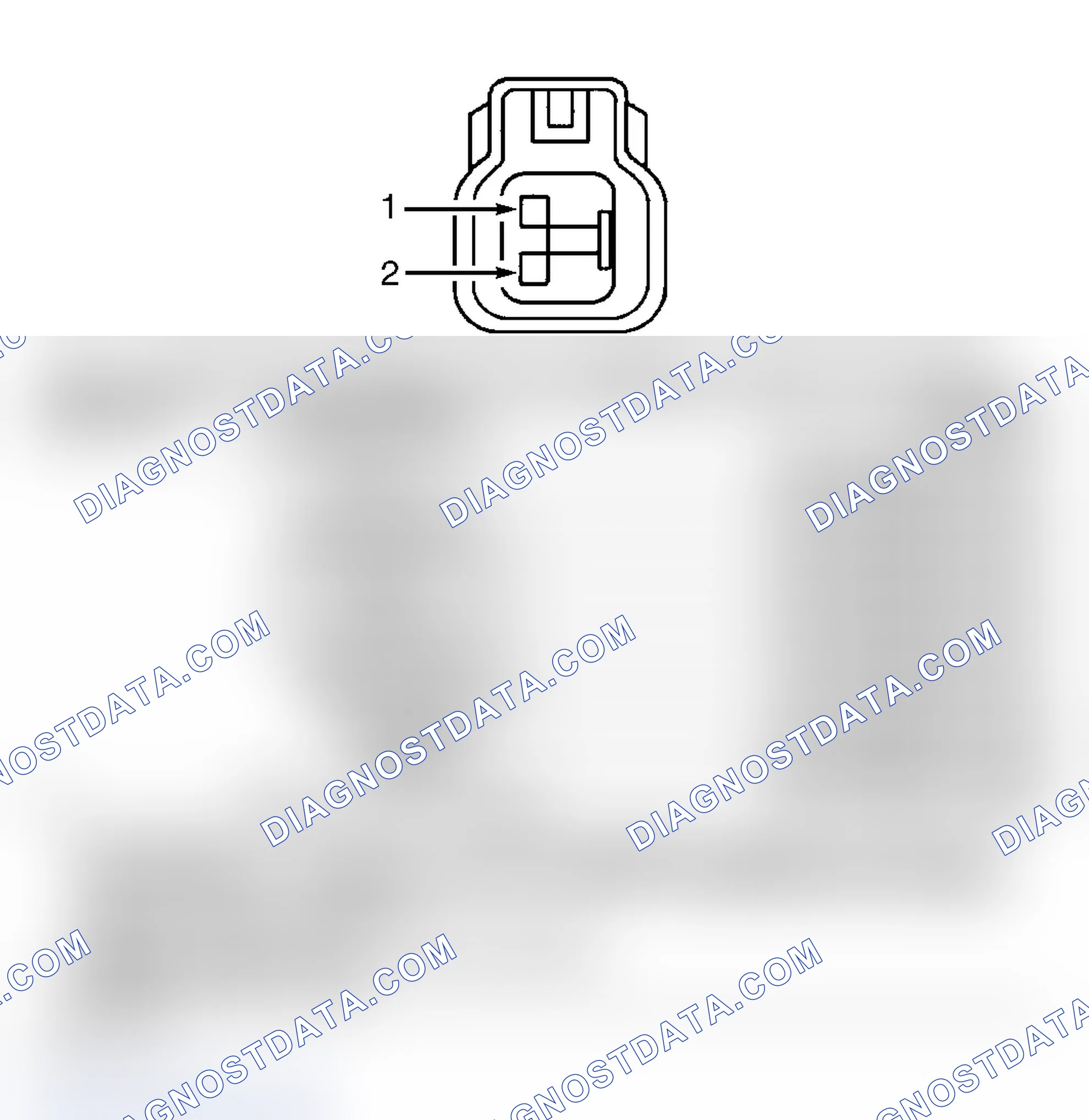 Scheme 88: FUEL INJECTOR HARNESS CONNECTOR END VIEW