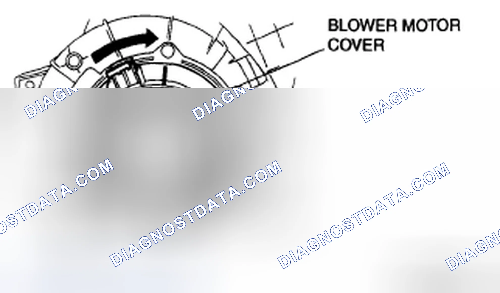 Scheme 64: Front blower Motor Cover Installation Note