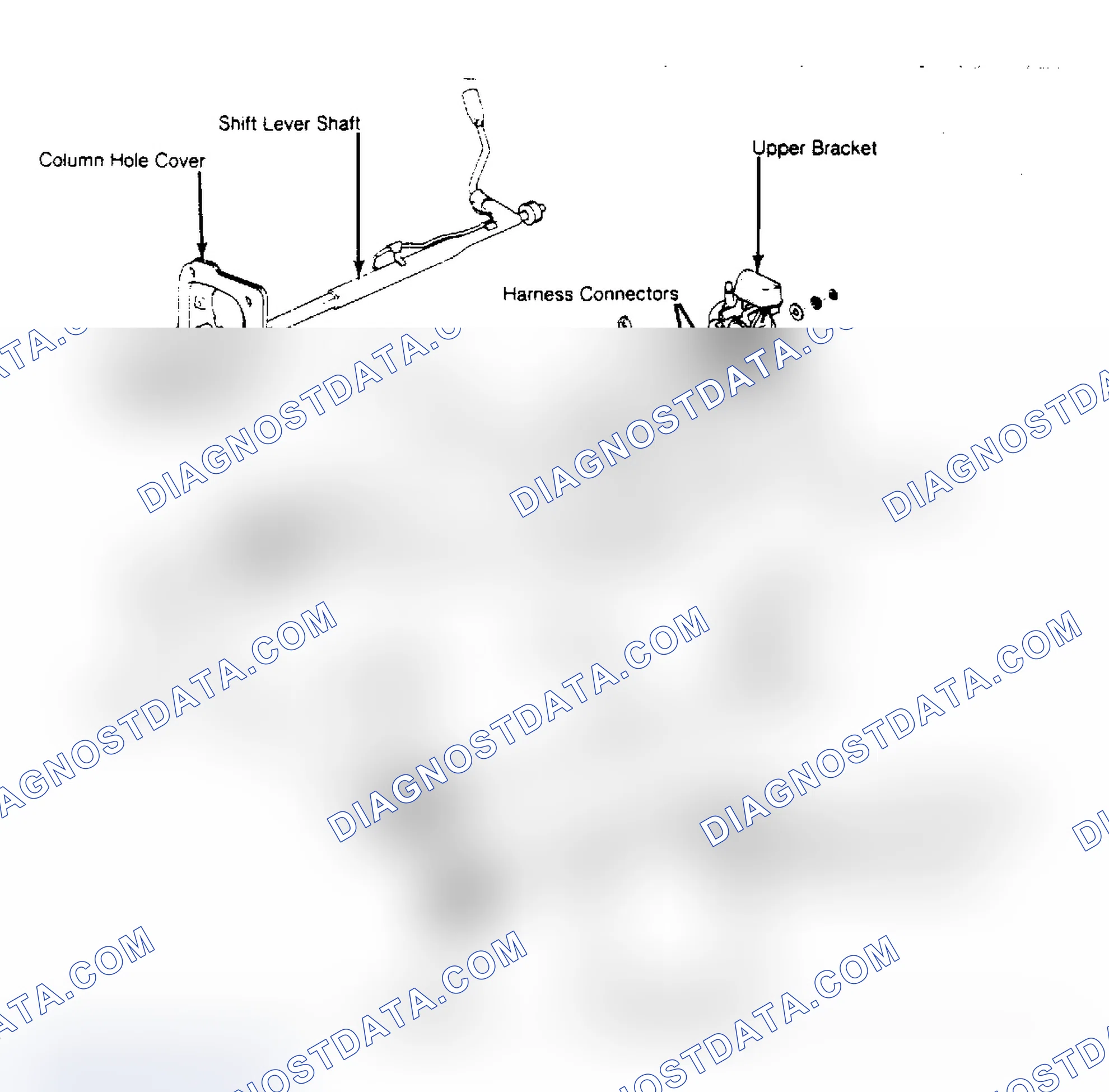 Scheme 9: Exploded View of Column Shift Steering Column