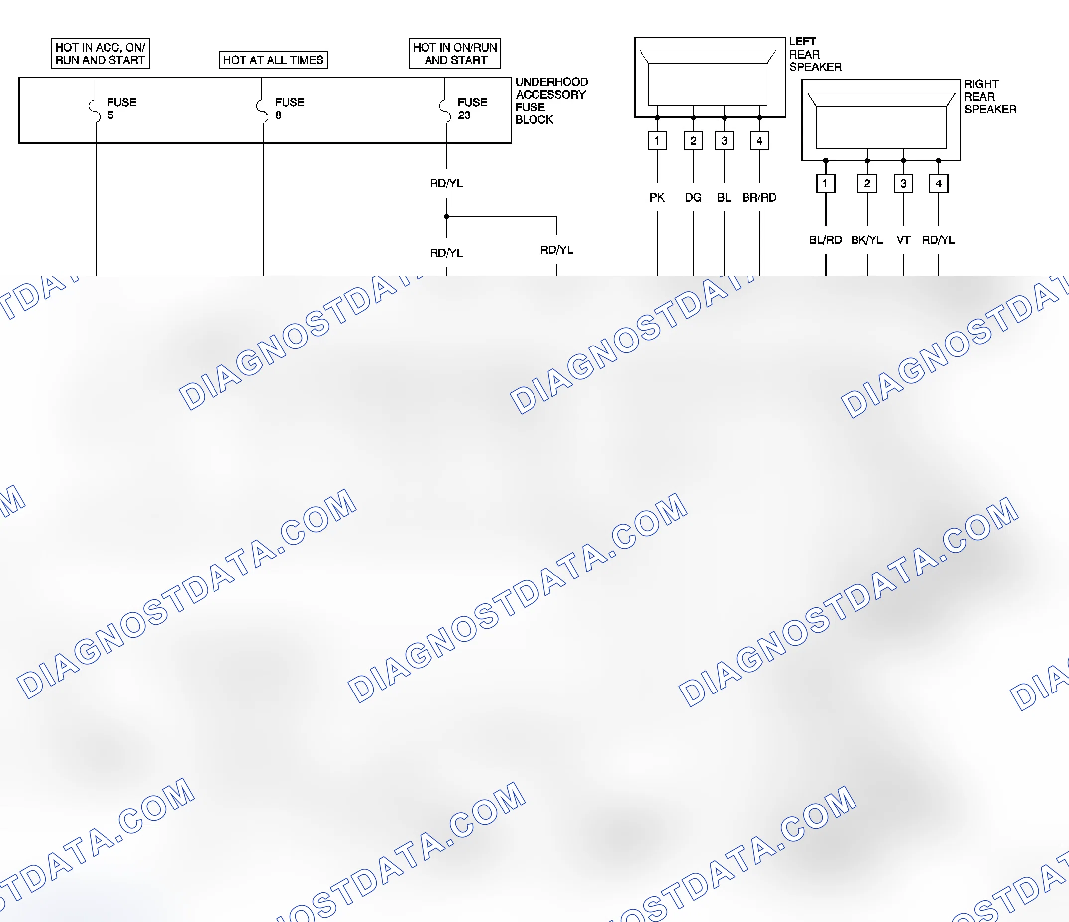 Scheme 48: AUDIO SYSTEM CIRCUIT DIAGRAM