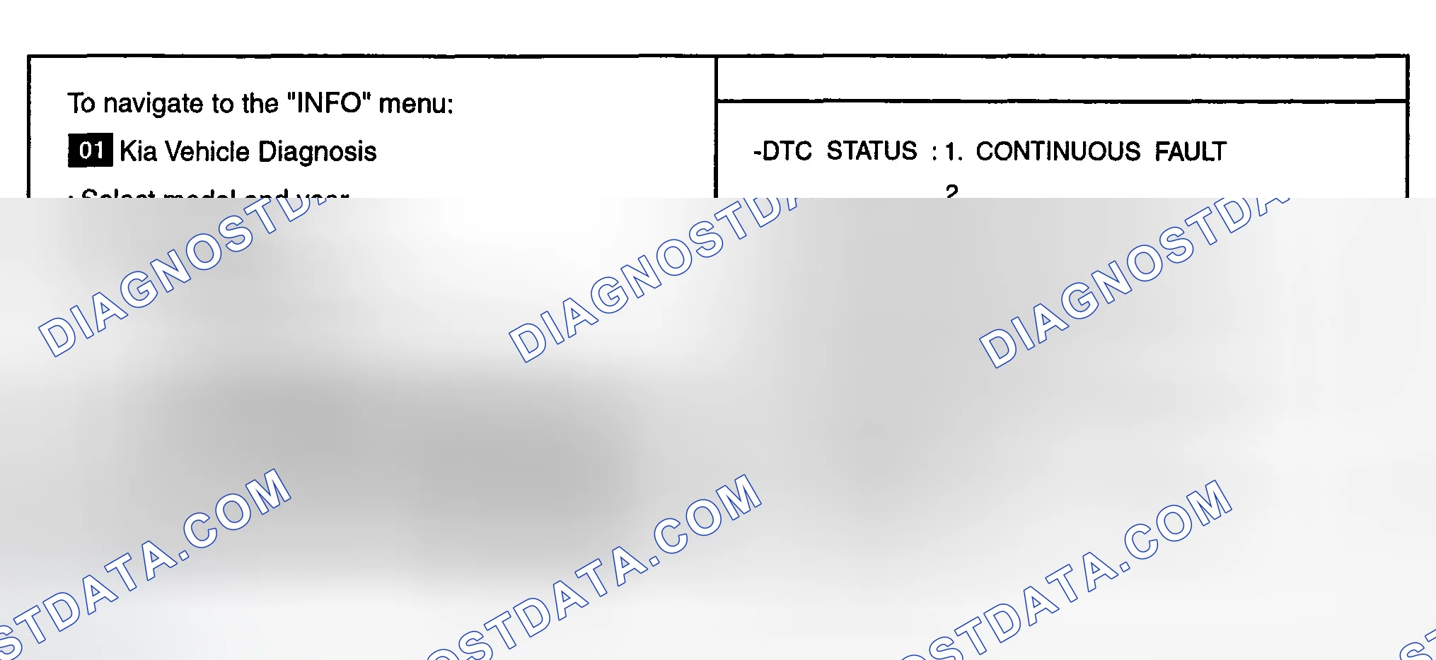 Scheme 262: MONITOR DTC STATUS