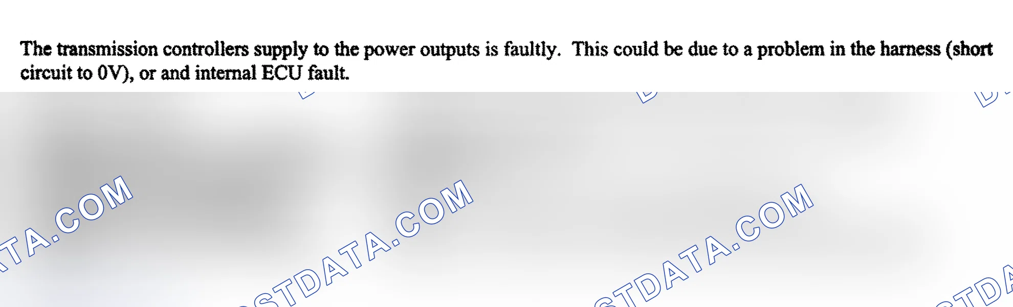 Scheme 29: FAULT CODE 02: TRANSMISSION RELAY CONTROL (RELAY STICKS, OPEN CIRCUIT)/SOLENOID VALVES POWER SUPPLY