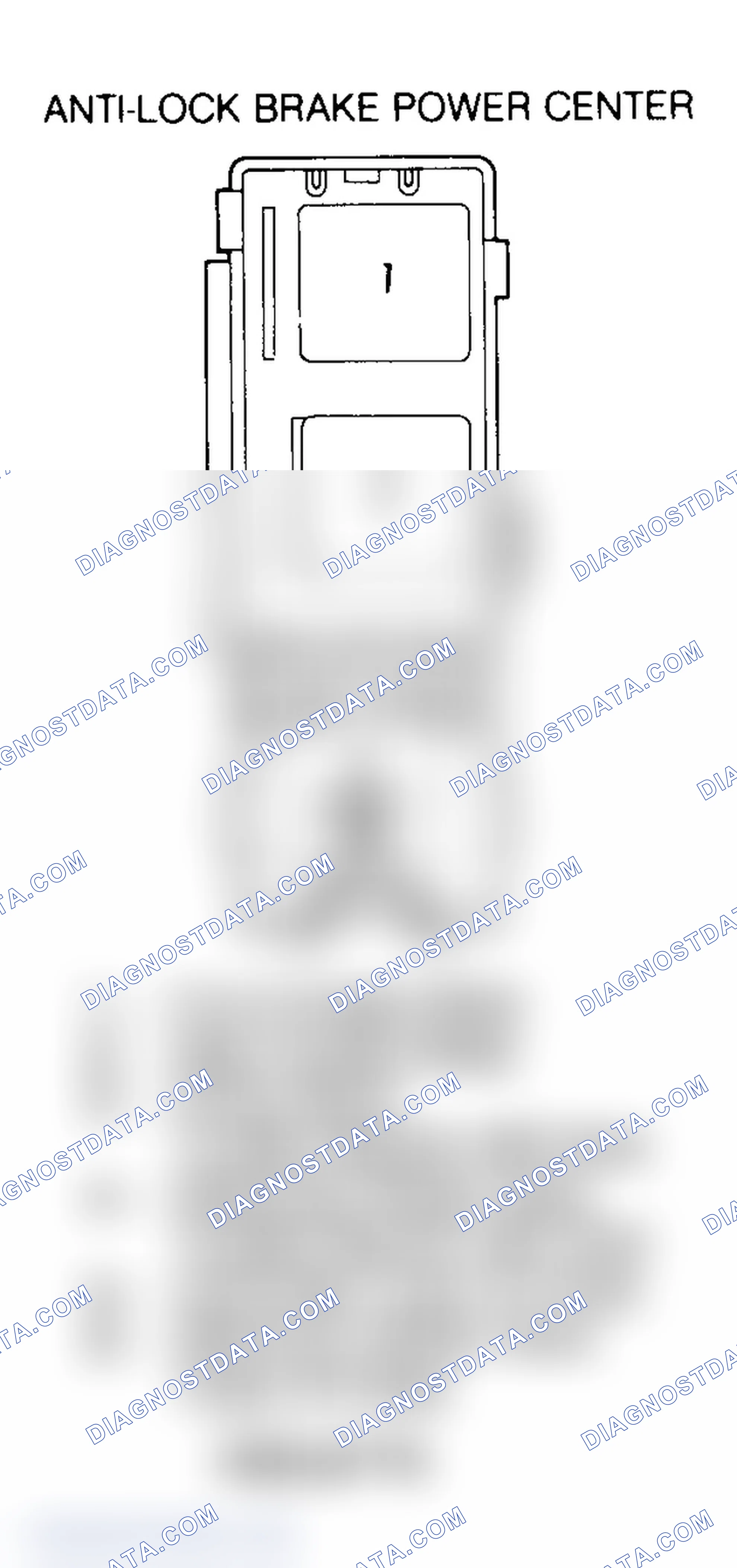 Scheme 13: ANTI-LOCK BRAKE POWER CENTER IDENTIFICATION