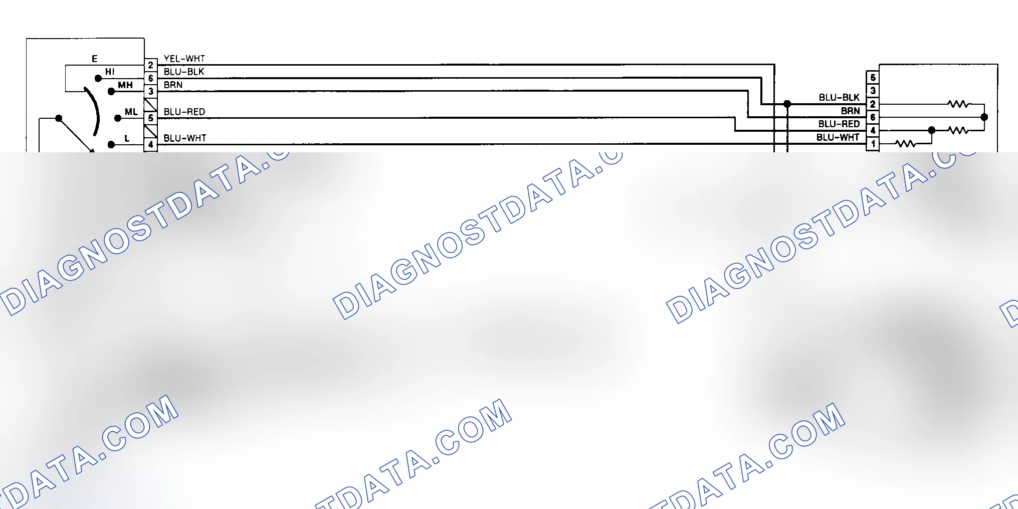 Scheme 12: Heater Wiring Diagram (Elantra)