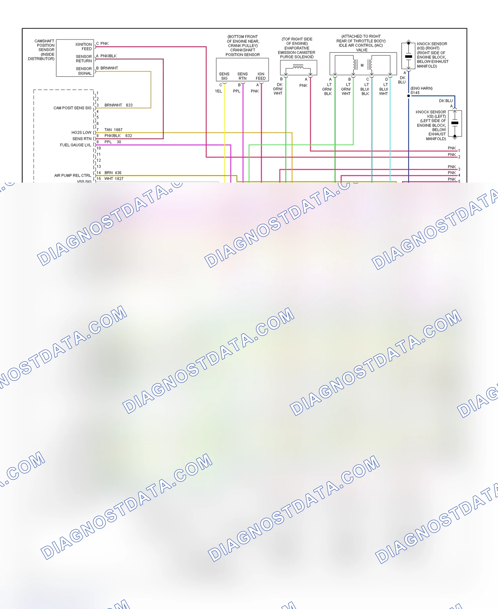 Scheme 83: PCM Wiring Diagram (Pickup & Suburban - 7.4L - 1 Of 4)
