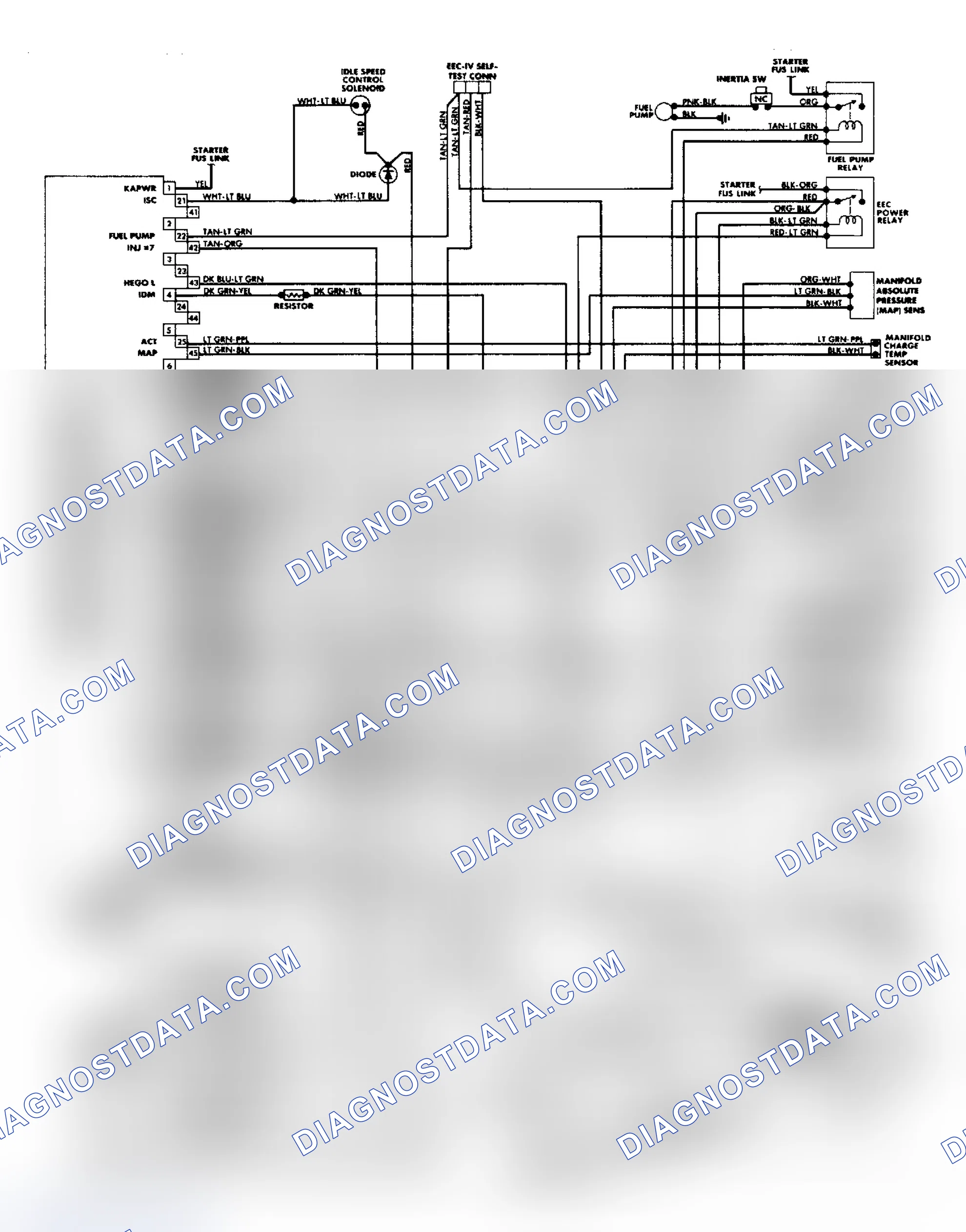 Scheme 63: 5.0L SEFI EEC-IV Wir Diagram (Crown Victoria & Grand Marquis)