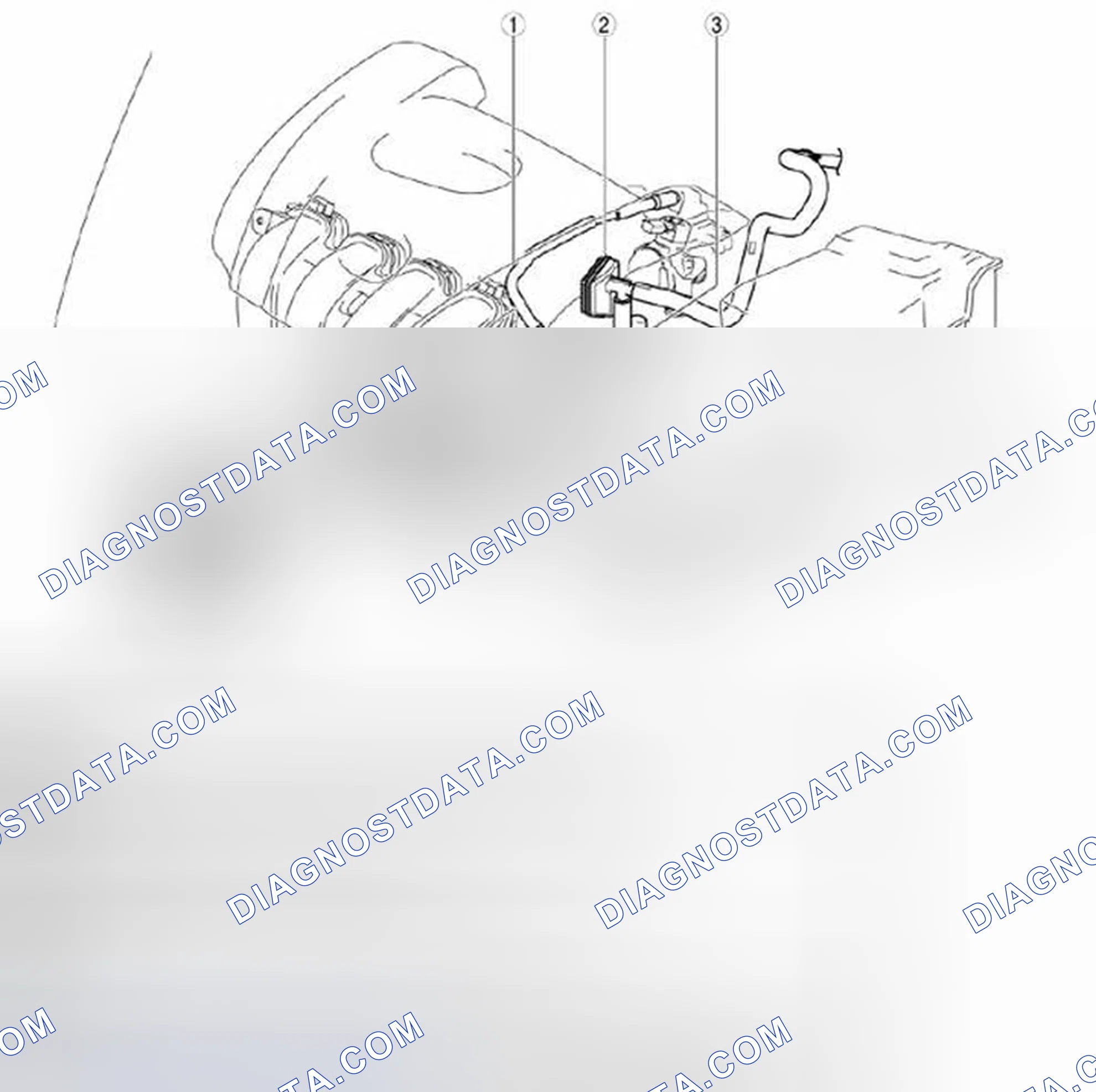 Scheme 85: Locating Emission System Components - Engine Compartment Side