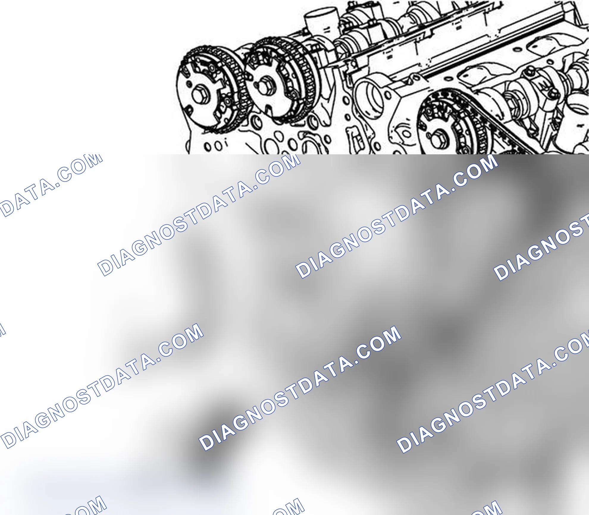 Scheme 189: Secondary Camshaft Drive Chain Guide and Shoe Installation - Left