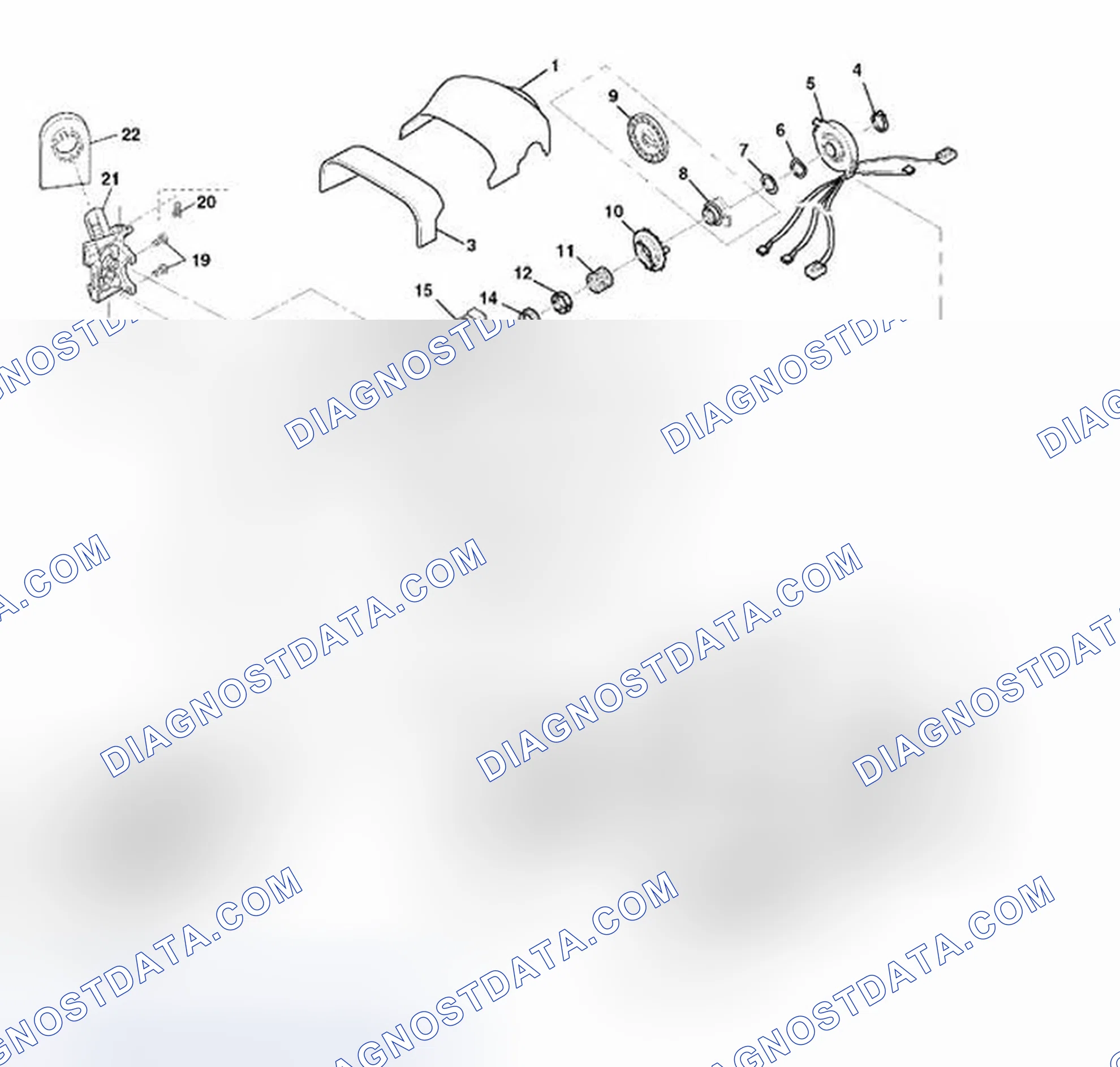 Scheme 1: Steering Column Disassembled View