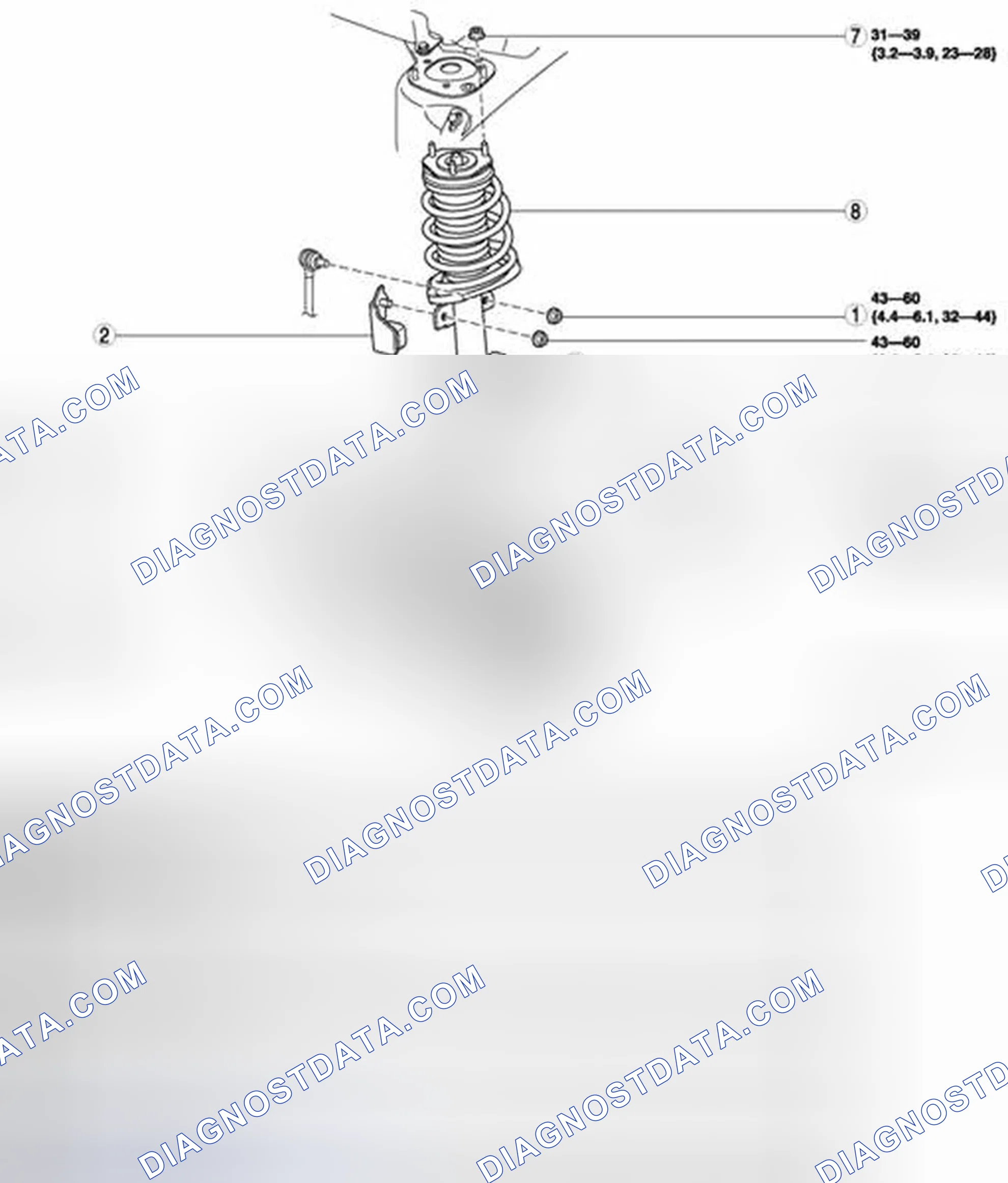 Scheme 2: FRONT SHOCK ABSORBER AND COIL SPRING REMOVAL/INSTALLATION