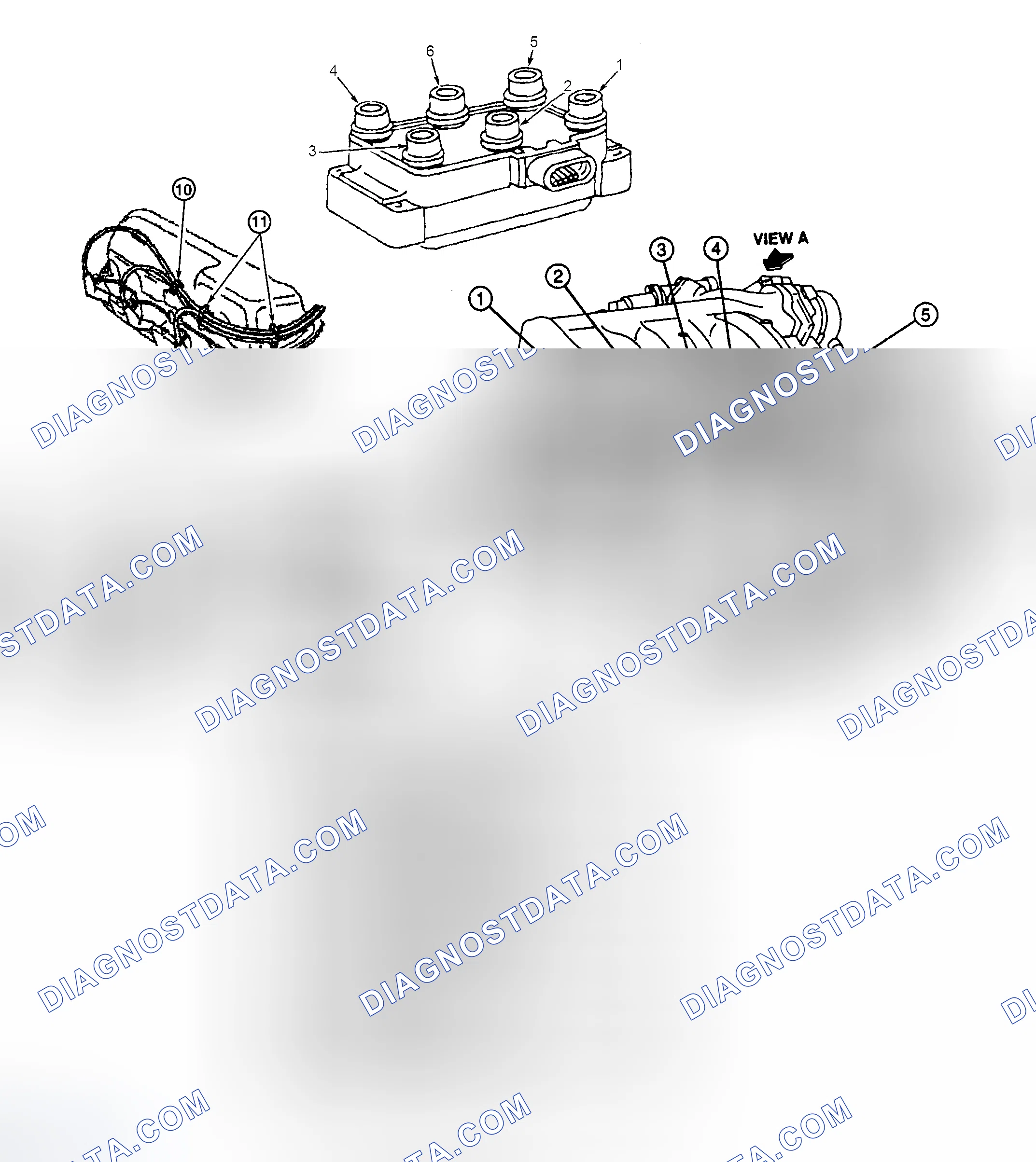 Scheme 6: Spark Plug Wire Routing (4.0L VIN "X")