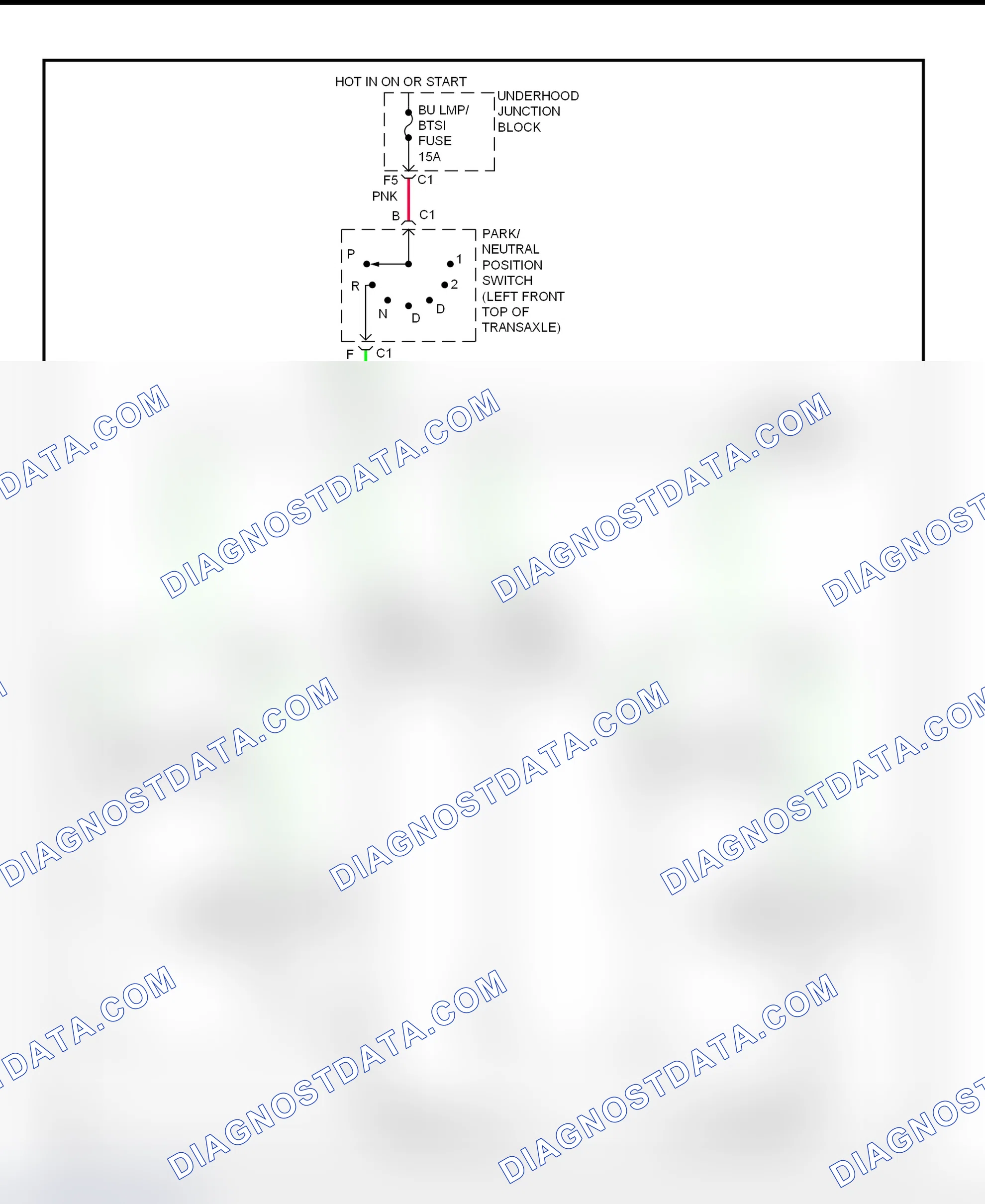 Scheme 44: Back-Up Lights Wiring Diagram (Alero & Grand Am)