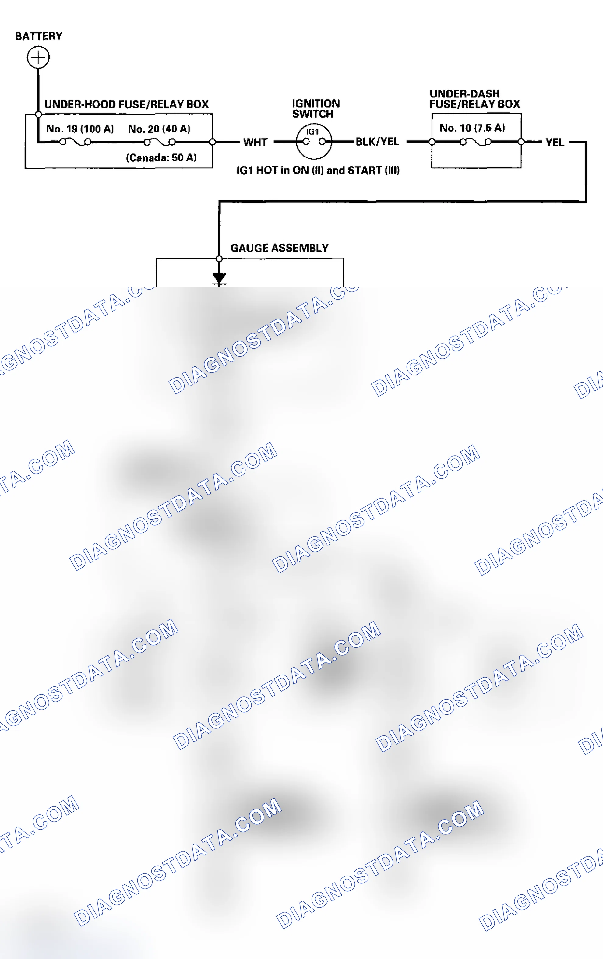Scheme 54: Brake System Indicator Circuit Diagram