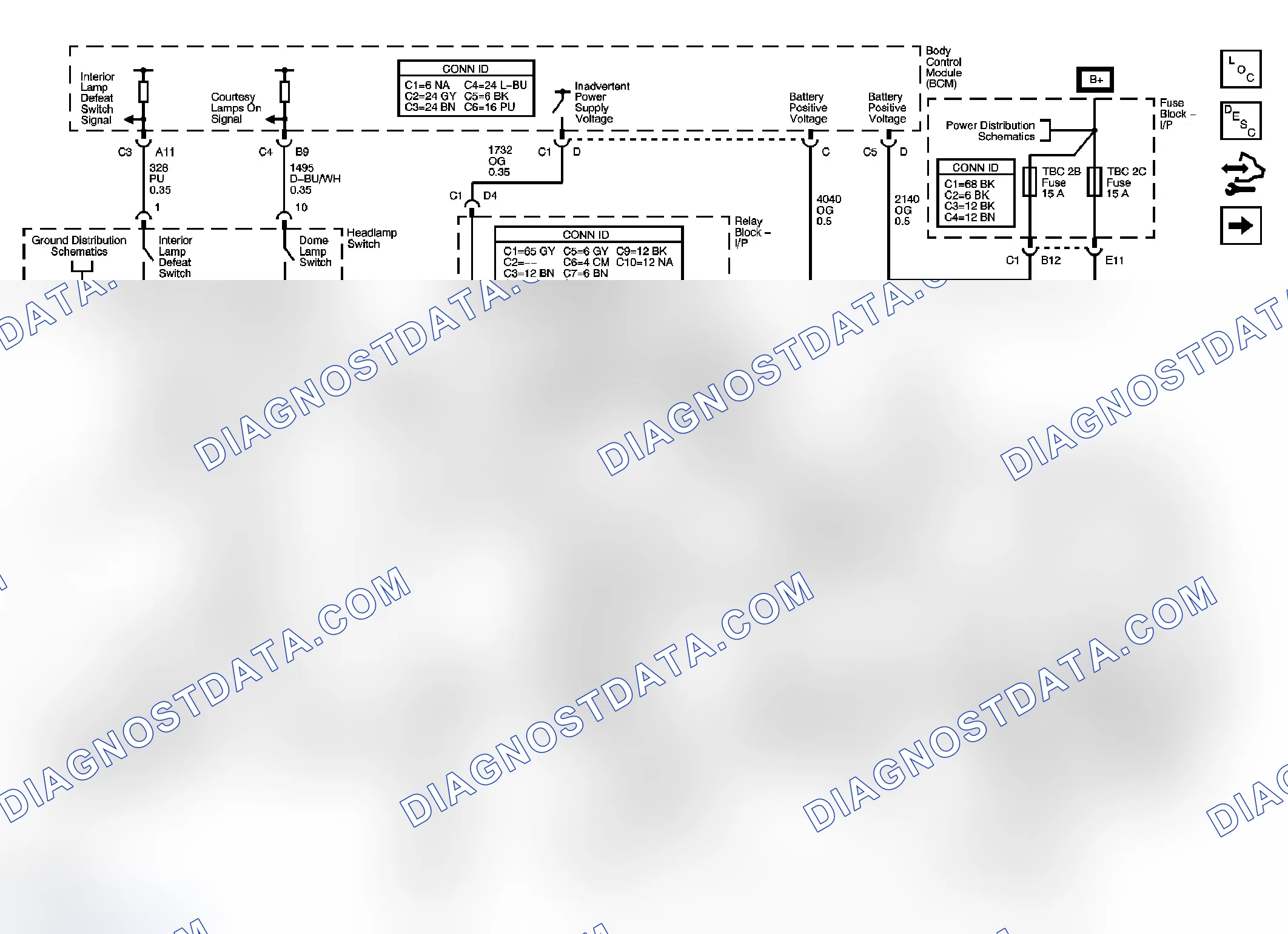 Scheme 23: Interior Lights Schematics