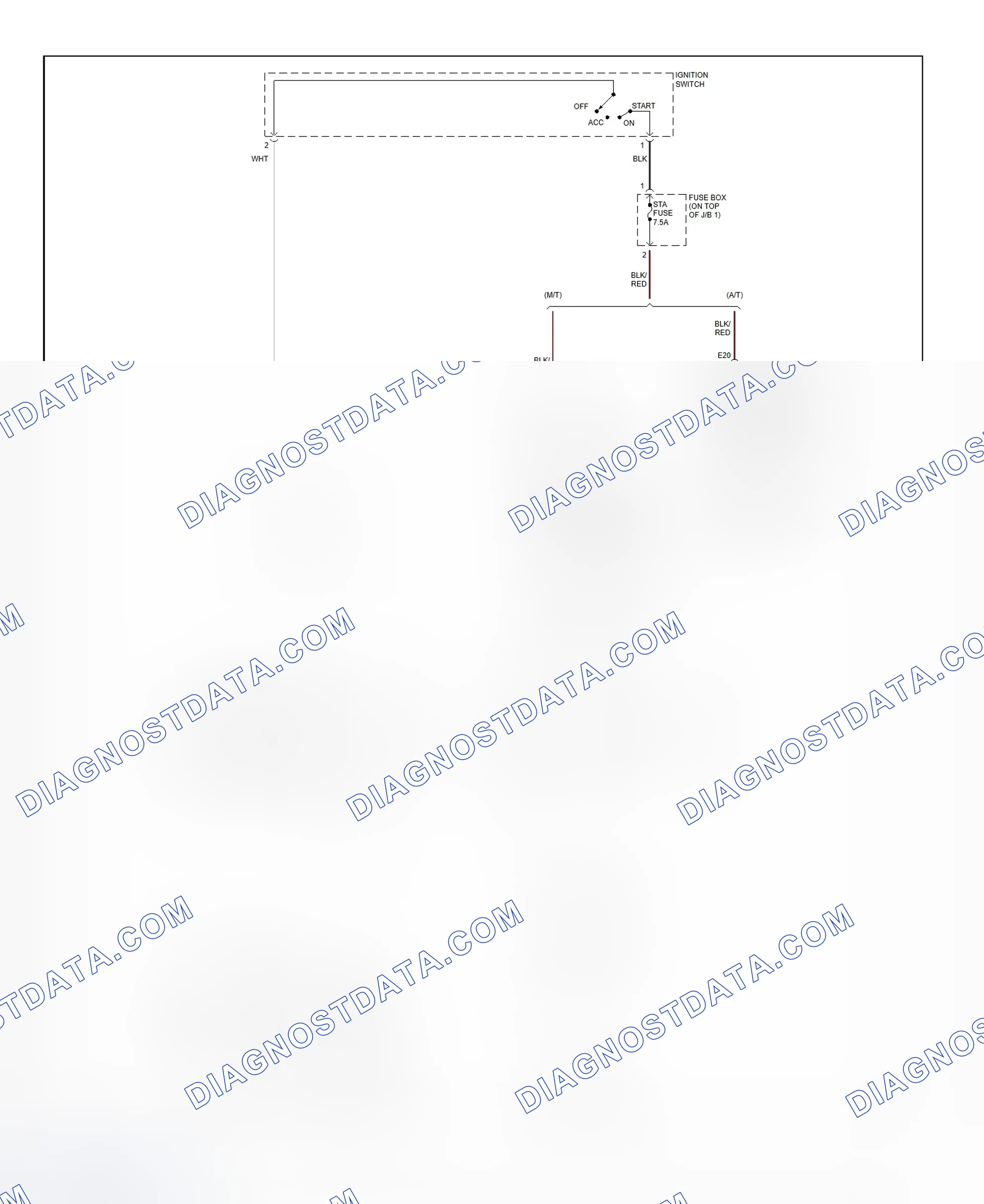 Fig. 26: Starting System Wiring Diagram (Tacoma - 2.4L)