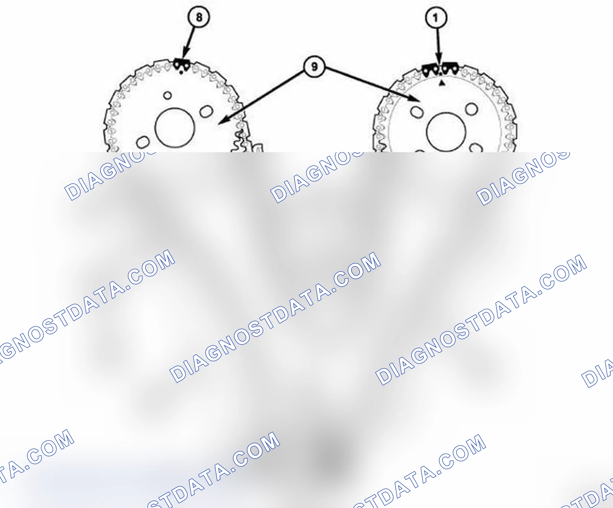 Scheme 761: TIMING CHAIN AND CAM SPROCKETS