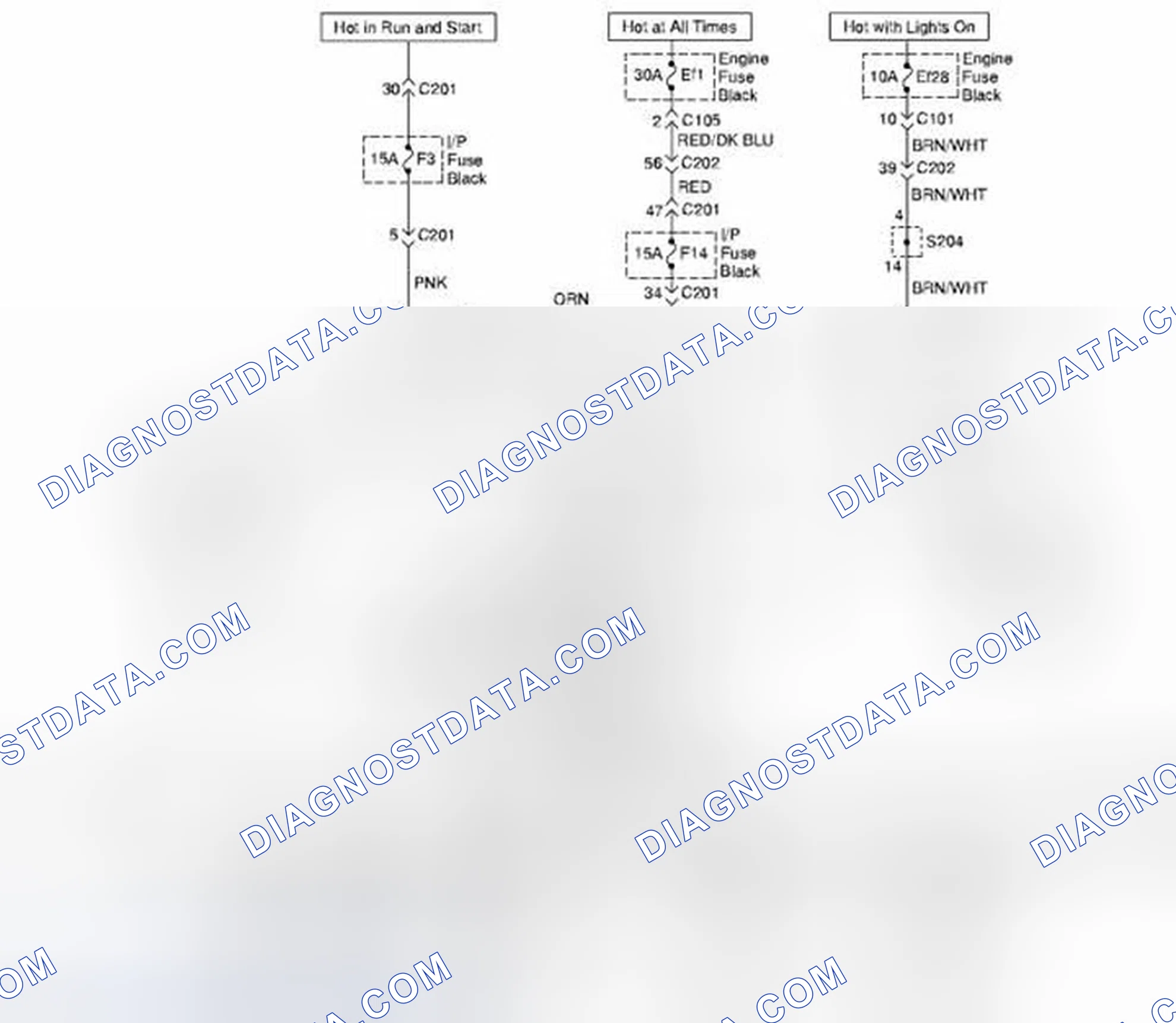 Scheme 16: Turn and Hazard Lamps Circuit Diagram (For HATCHBACK Model)