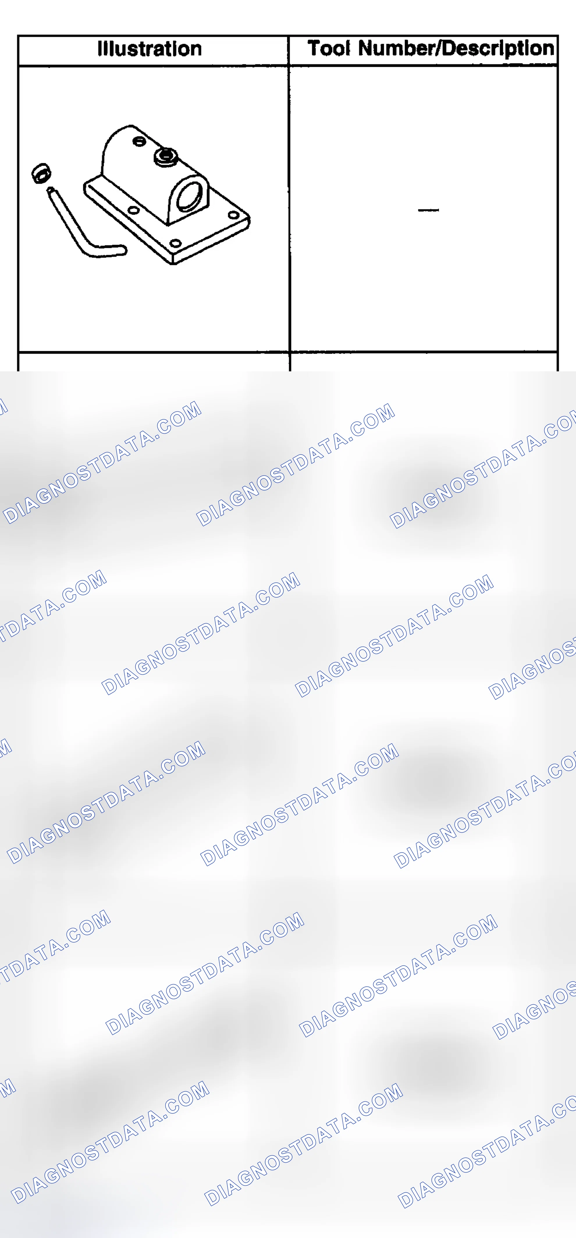 Scheme 7: Special Tools and Equipment