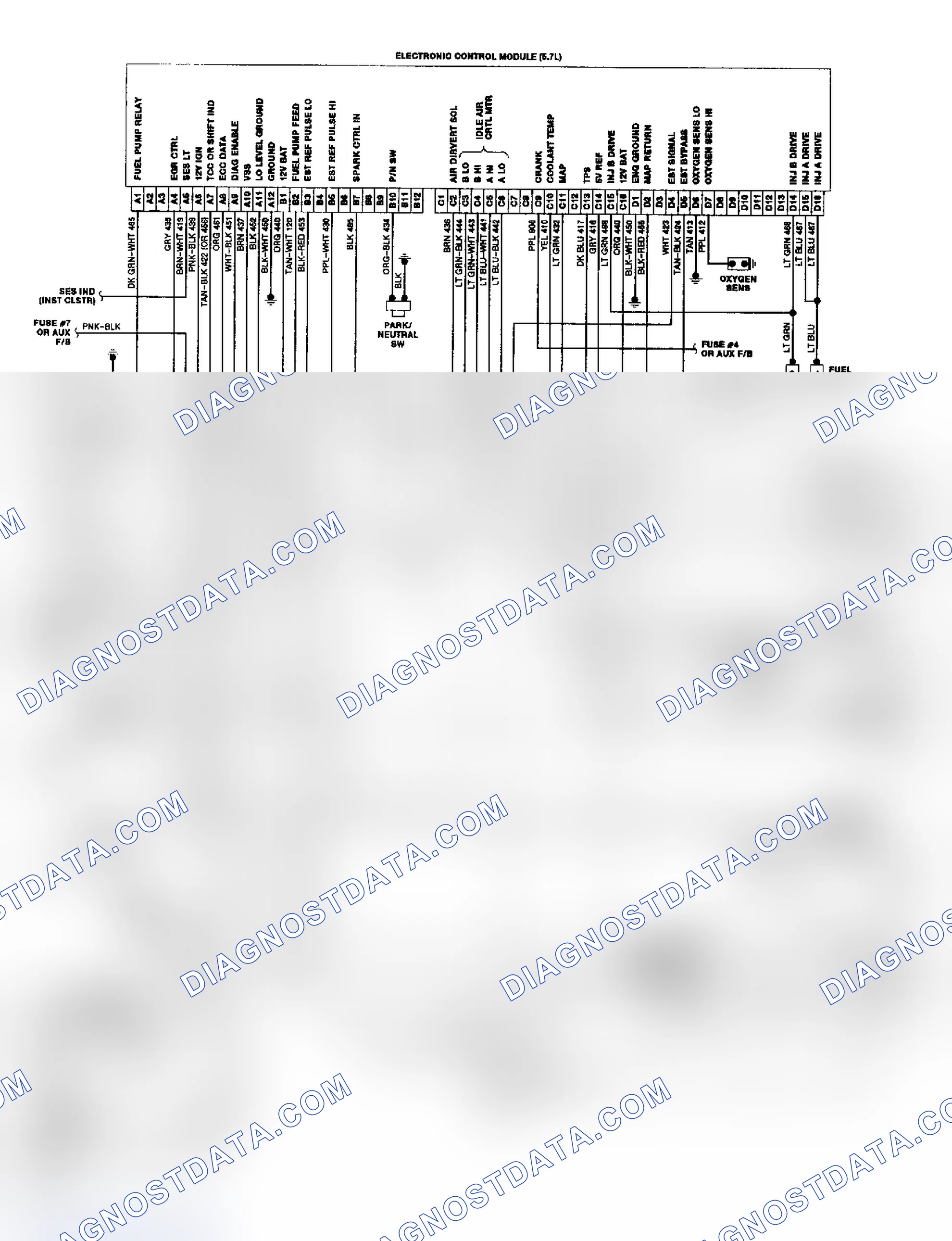 Scheme 42: "P" Series TBI/CCC Wiring Diagram