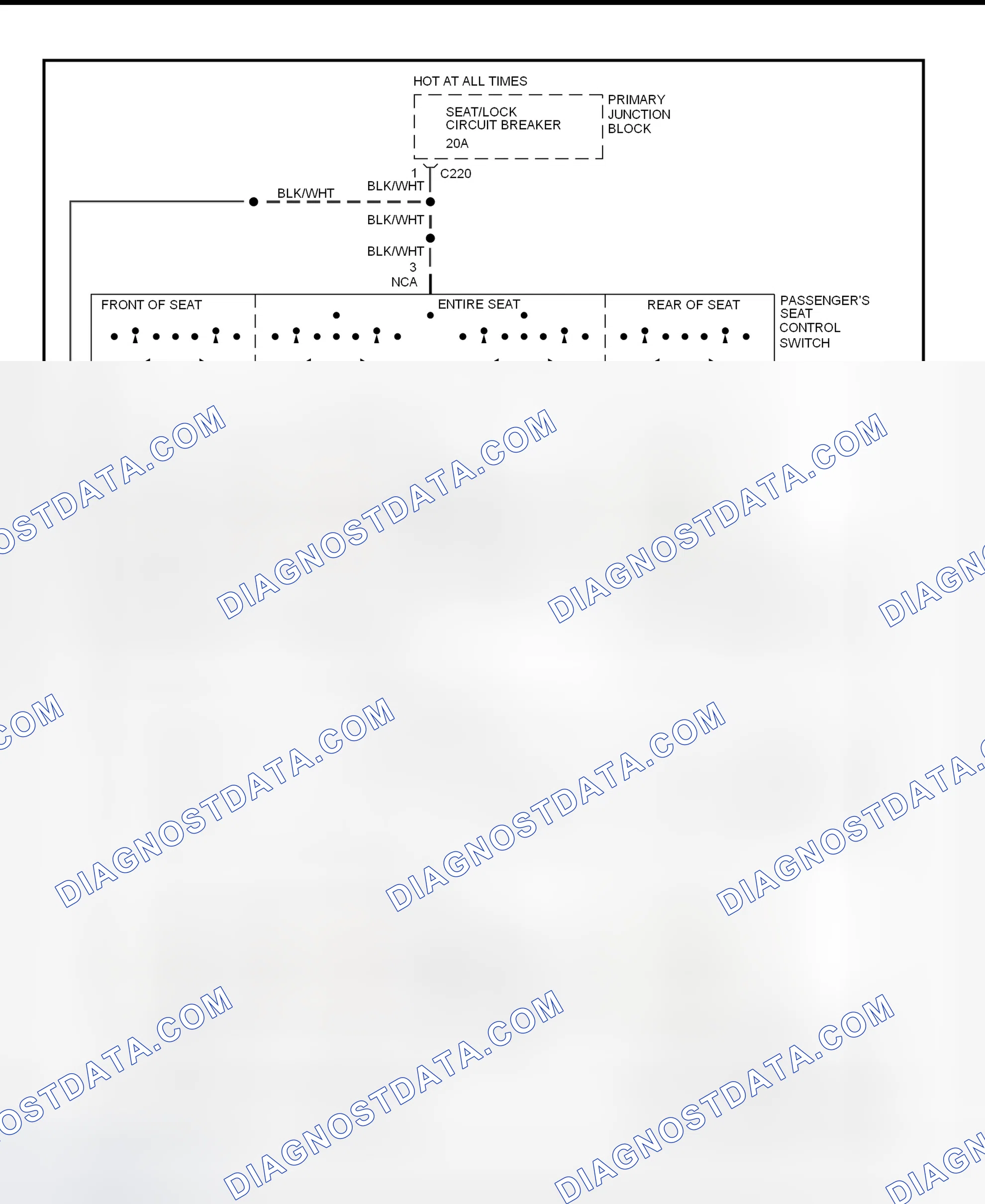 Scheme 2: Power Seat Wiring Diagram