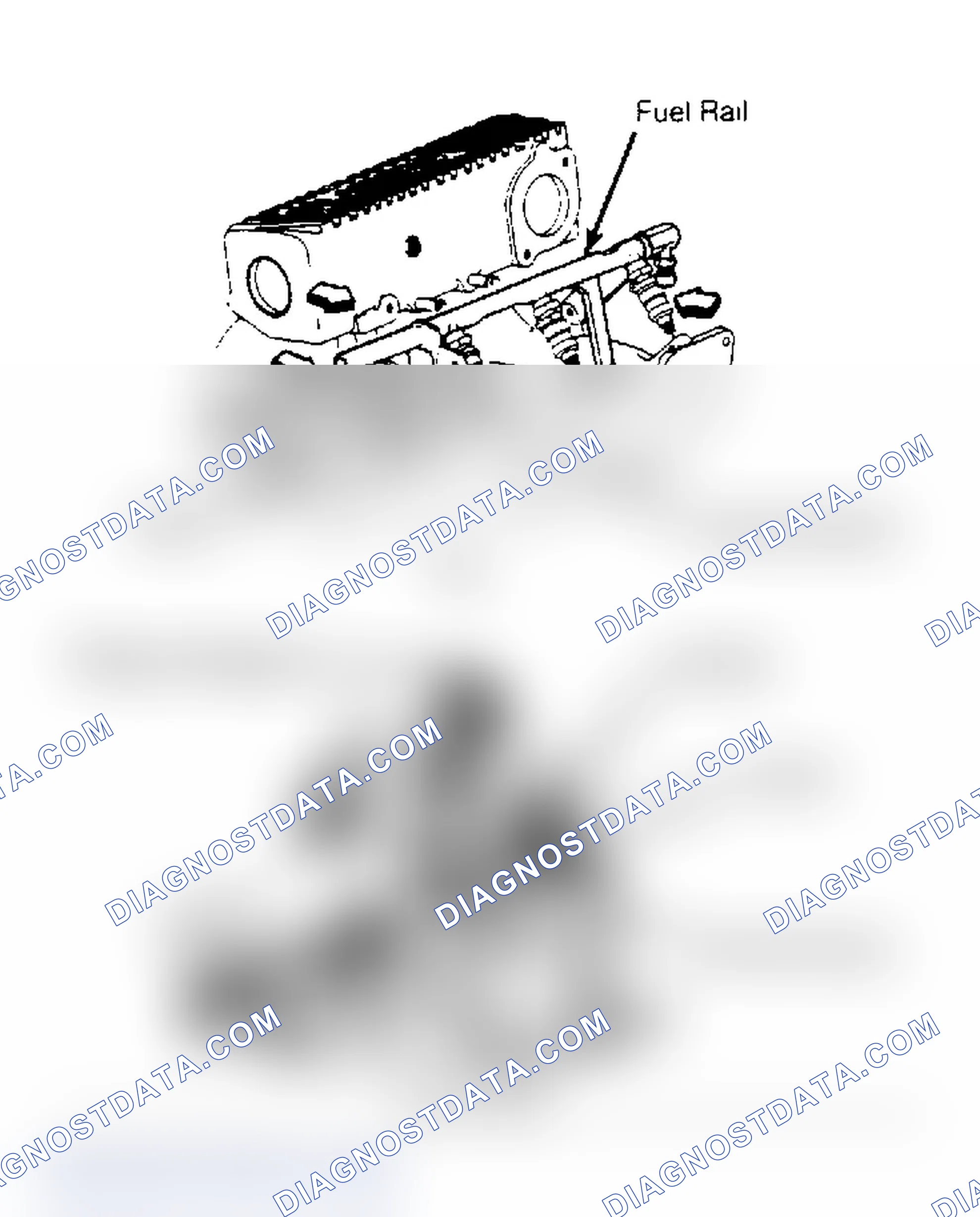 Scheme 9: View Of 2.0L, 3.0L & 3.8L Fuel Rail Assembly