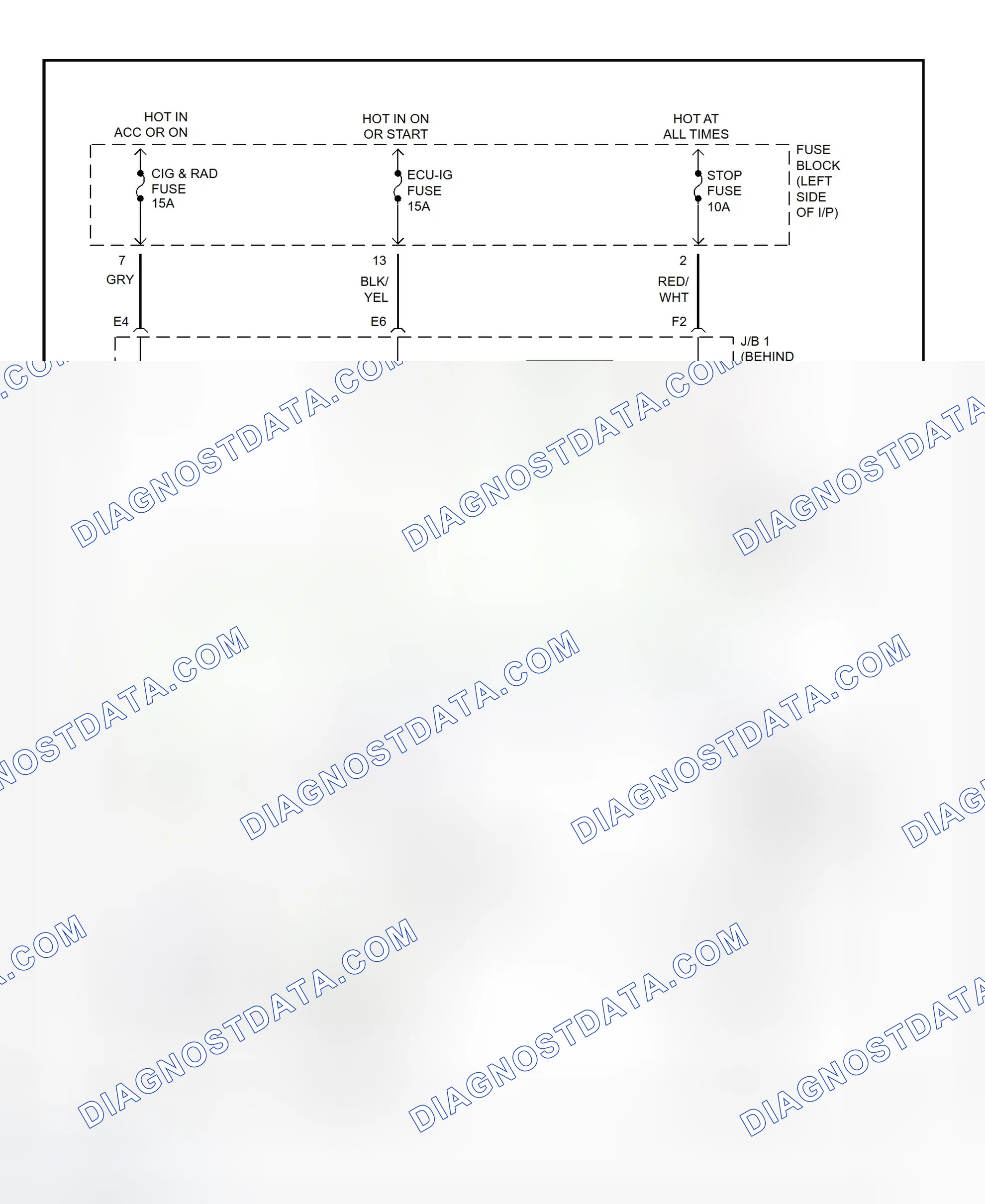 Scheme 19: Shift Interlock System Wiring Diagram (1996 RAV4)