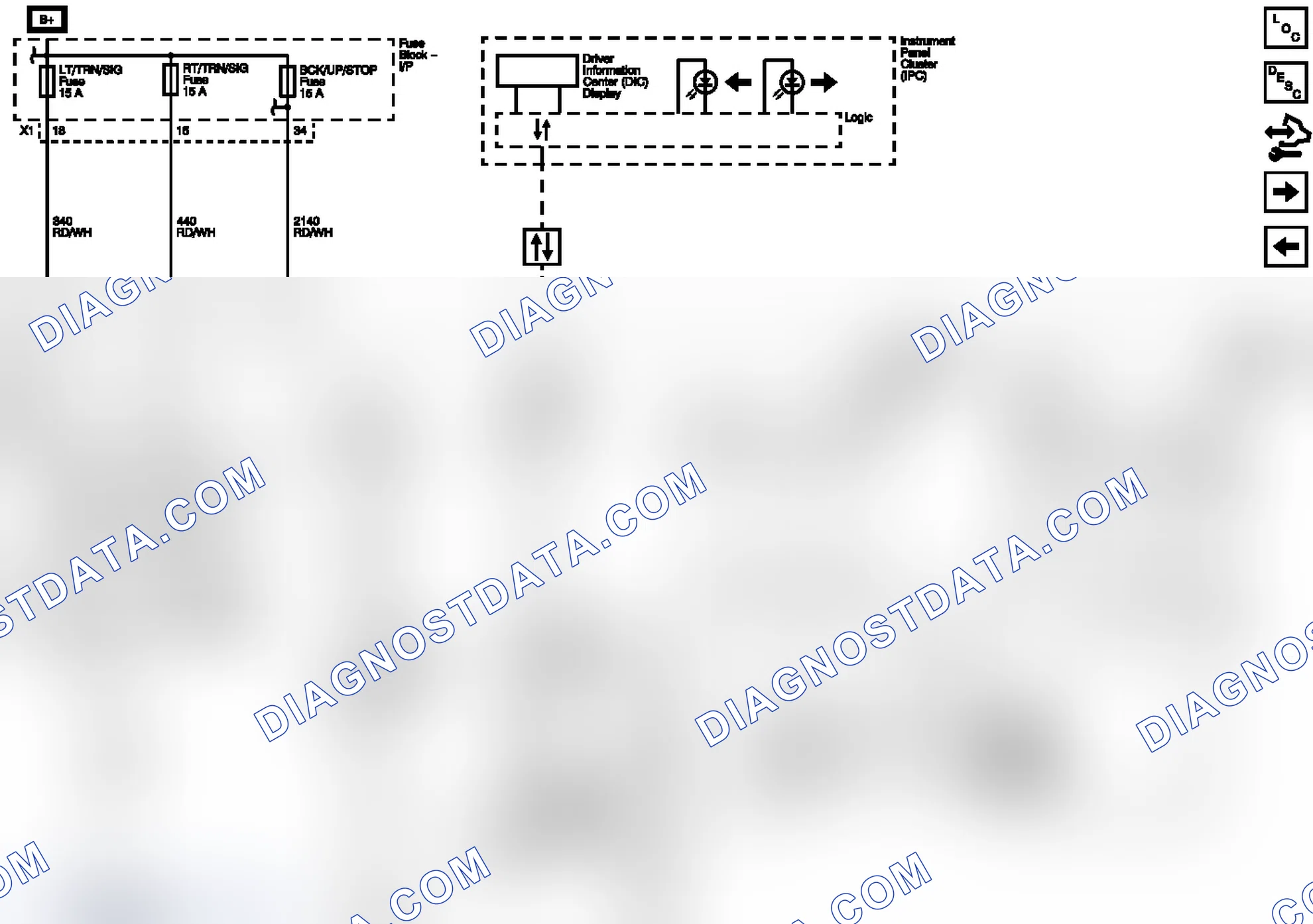 Scheme 10: Turn Signal/Stop Lamps Controls and Indicators, Brake Applied Signal