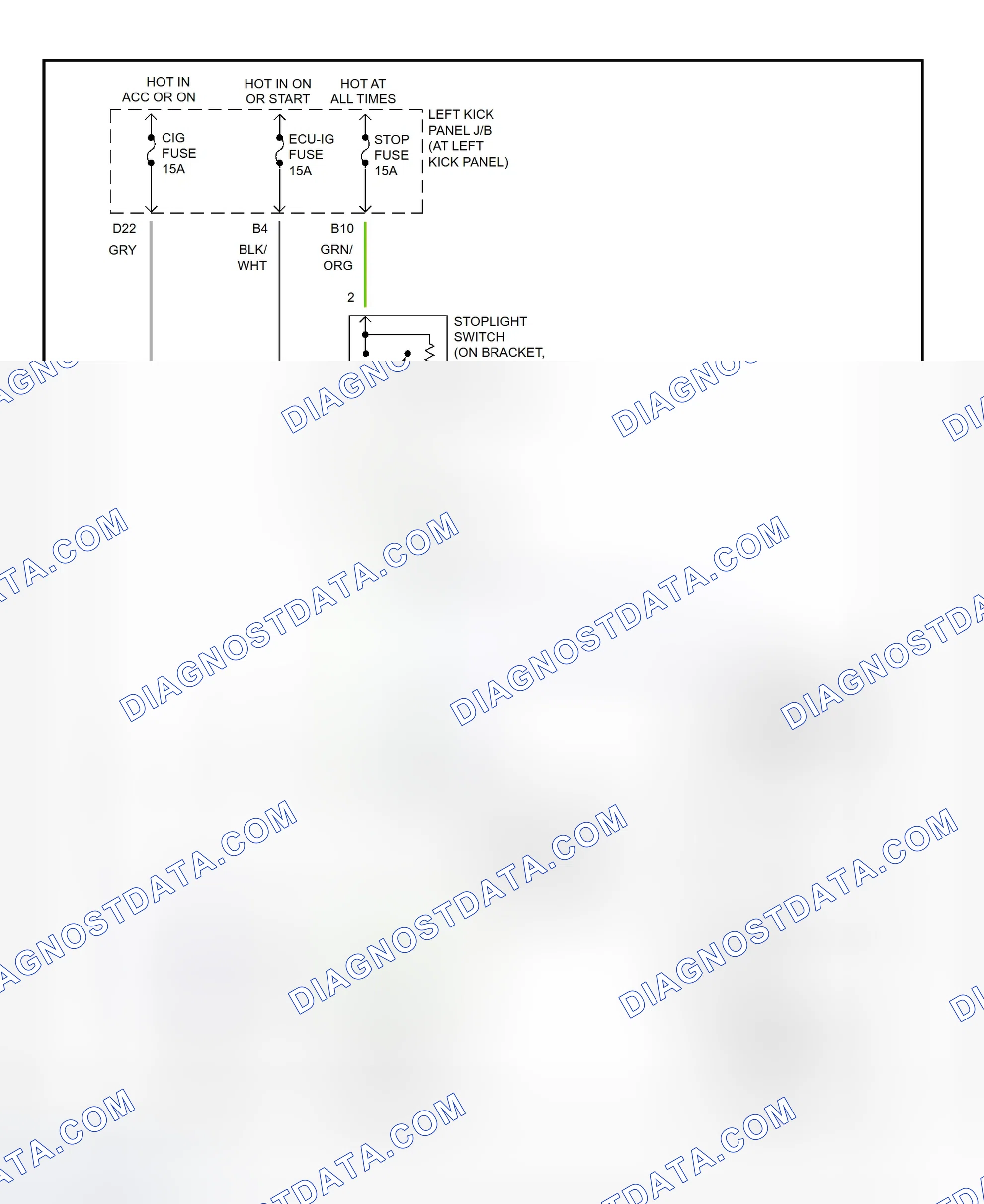 Scheme 432: Shift Interlock System Wiring Diagram (2002 - Toyota Land Cruiser)