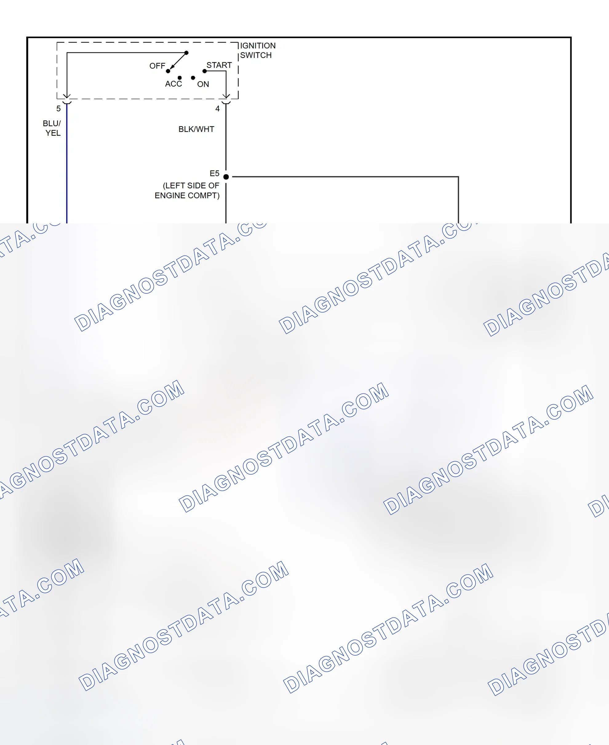Fig. 26: Starting System Wiring Diagram (Highlander)