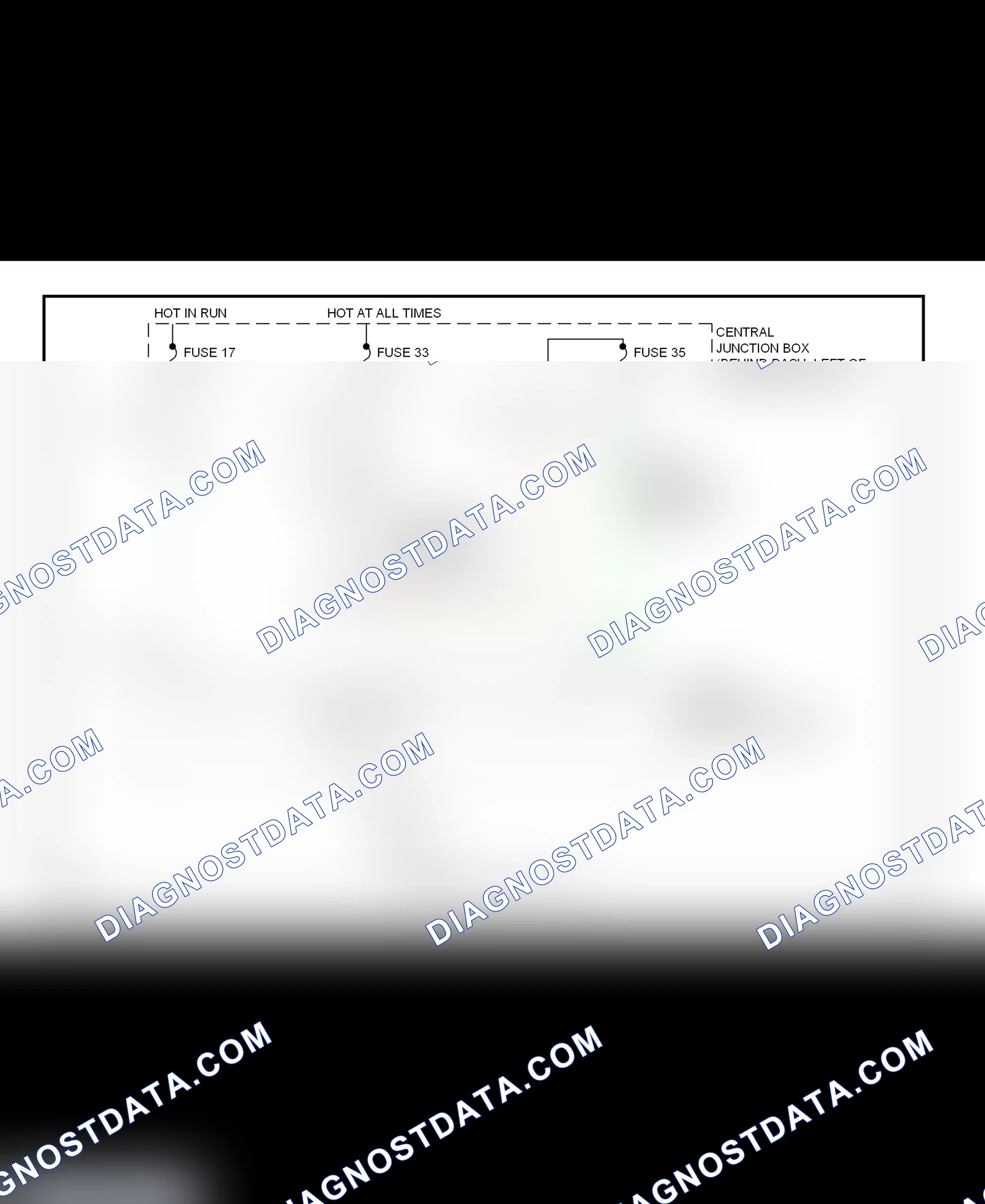 Fig. 25: Shift Interlock System Wiring Diagram (Mustang)