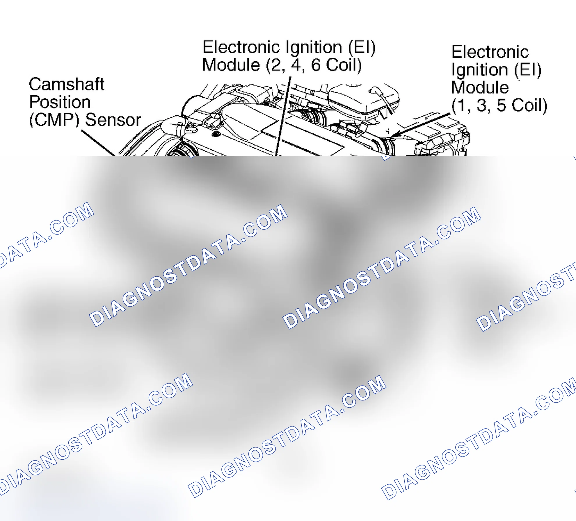 Scheme 56: ENGINE COMPONENT LOCATIONS (3.0L VIN R - SATURN)