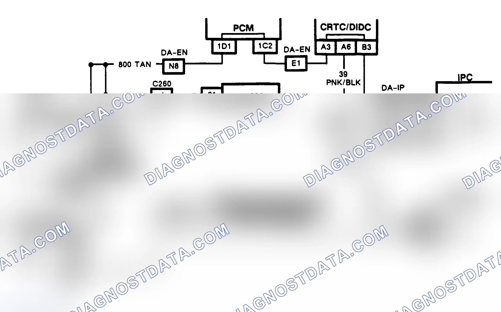 Scheme 50: CHART D-2, SERIAL DATA CIRCUIT SHORTED TO VOLTAGE (CRT EQUIPPED TORONADO & TROFEO)