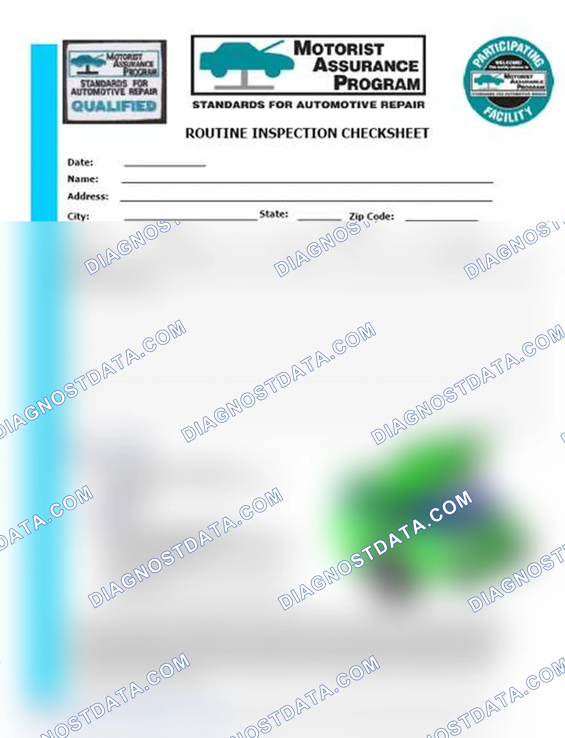 Scheme 26: Routine Inspection Checksheet (1 Of 2)