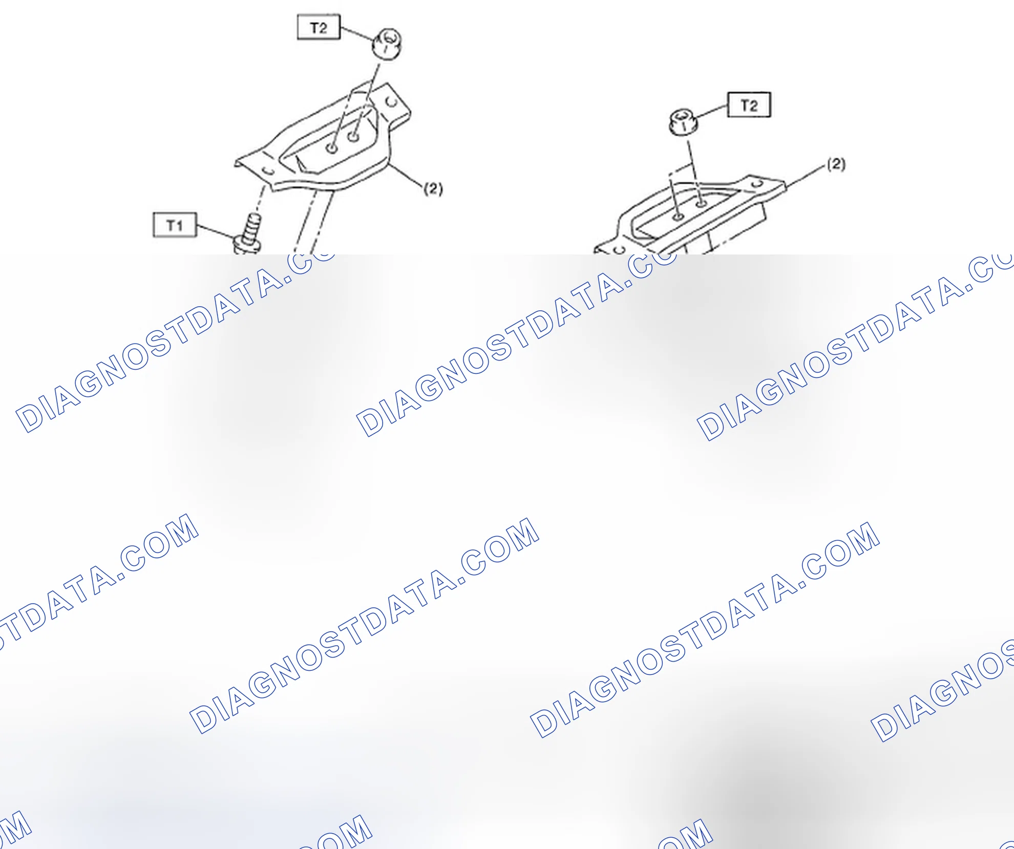 Scheme 47: Identifying Engine Mounting Bracket And Front Cushion Rubber With Torque Specifications