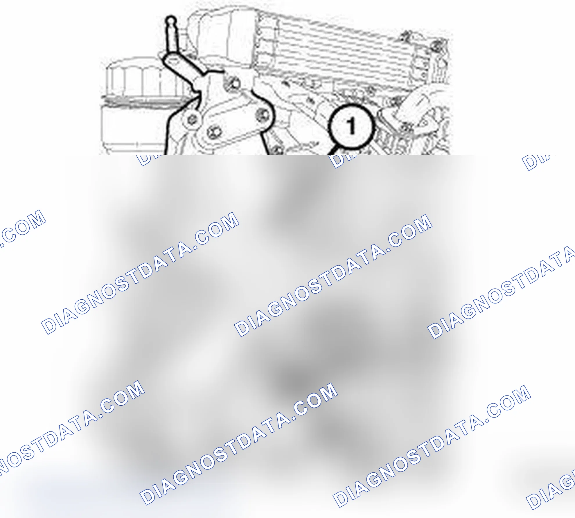 Scheme 6: ACCESSORY DRIVE BRACKET REMOVAL - DIESEL ENGINE