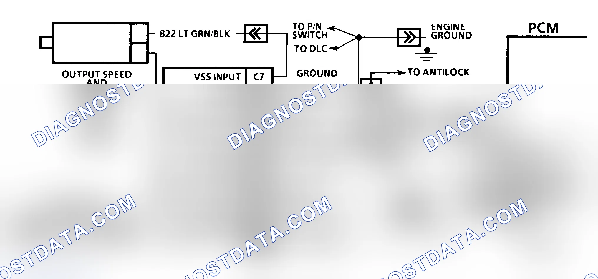 Scheme 178: DTC 16 Schematic ("C" & "K" Series) Vehicle Speed Signal Buffer Fault