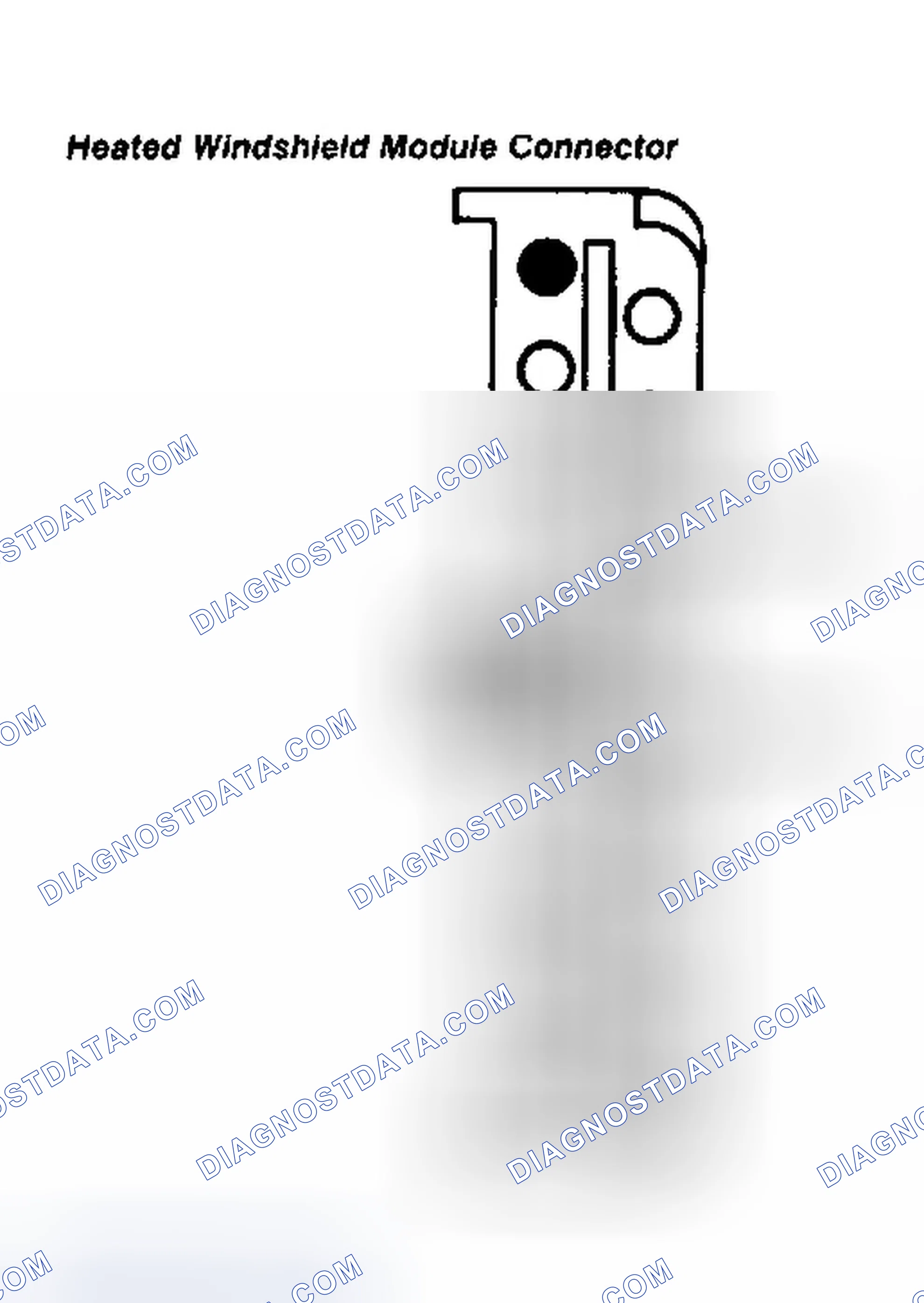 Scheme 146: Heated Windshield Module Connector Terminal ID