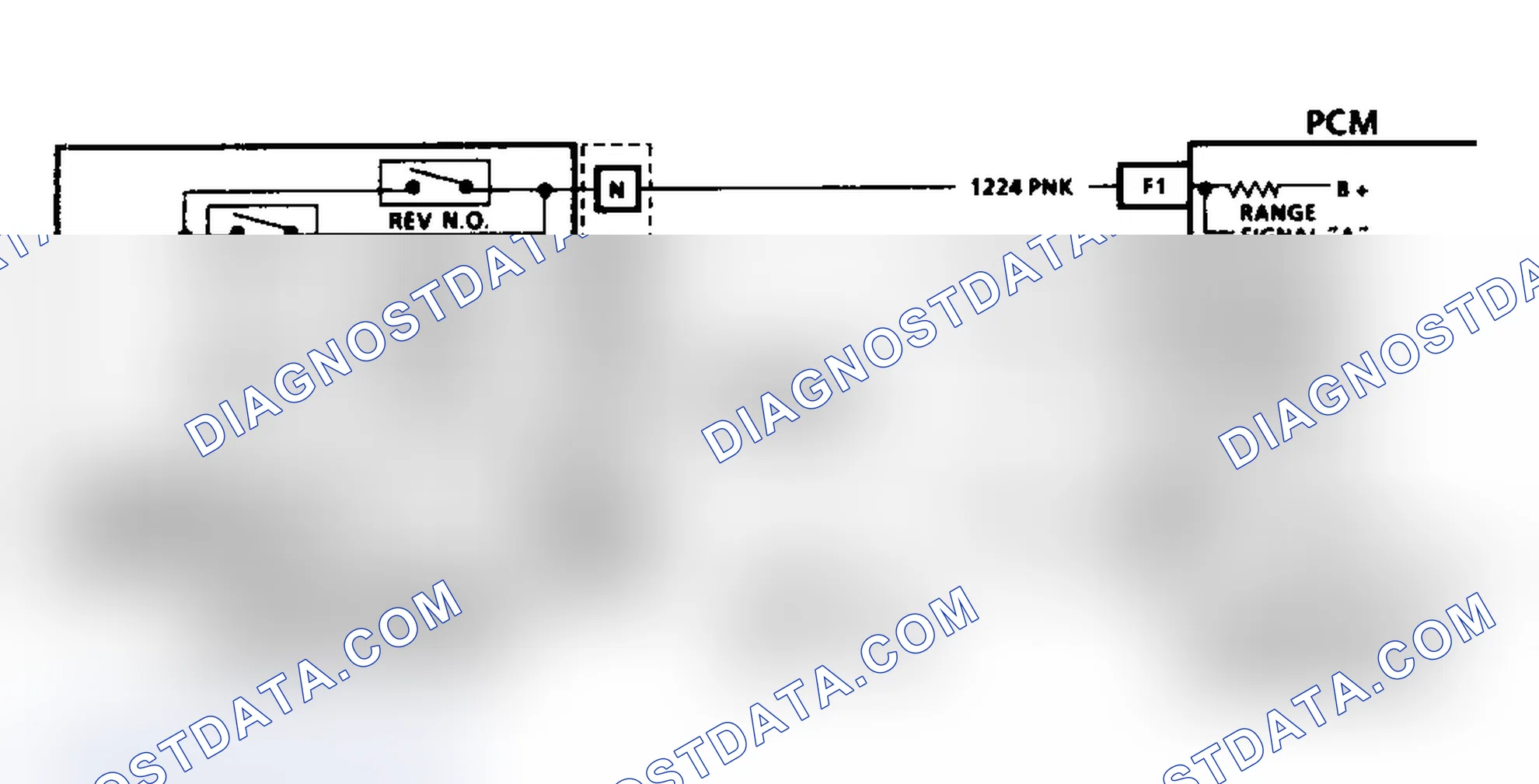 Scheme 427: Code 28 Schematic (4L60-E Transmission (Gasoline) Transmission Range Pressure Switch