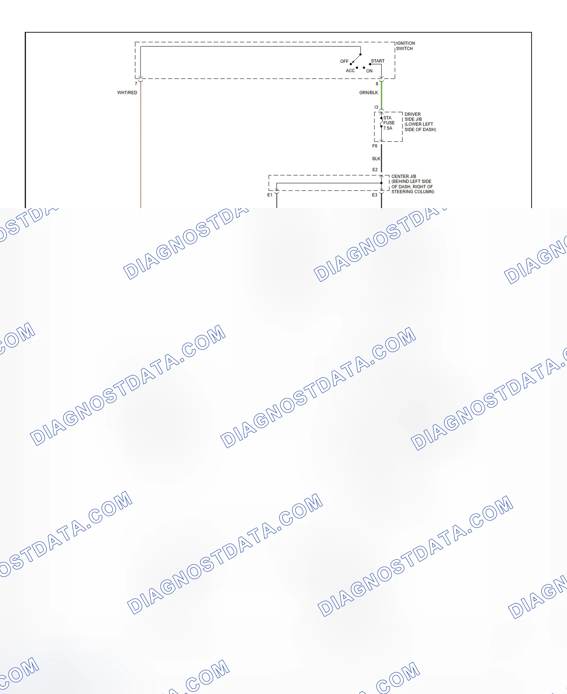 Fig. 35: Starting System Wiring Diagram (4Runner)