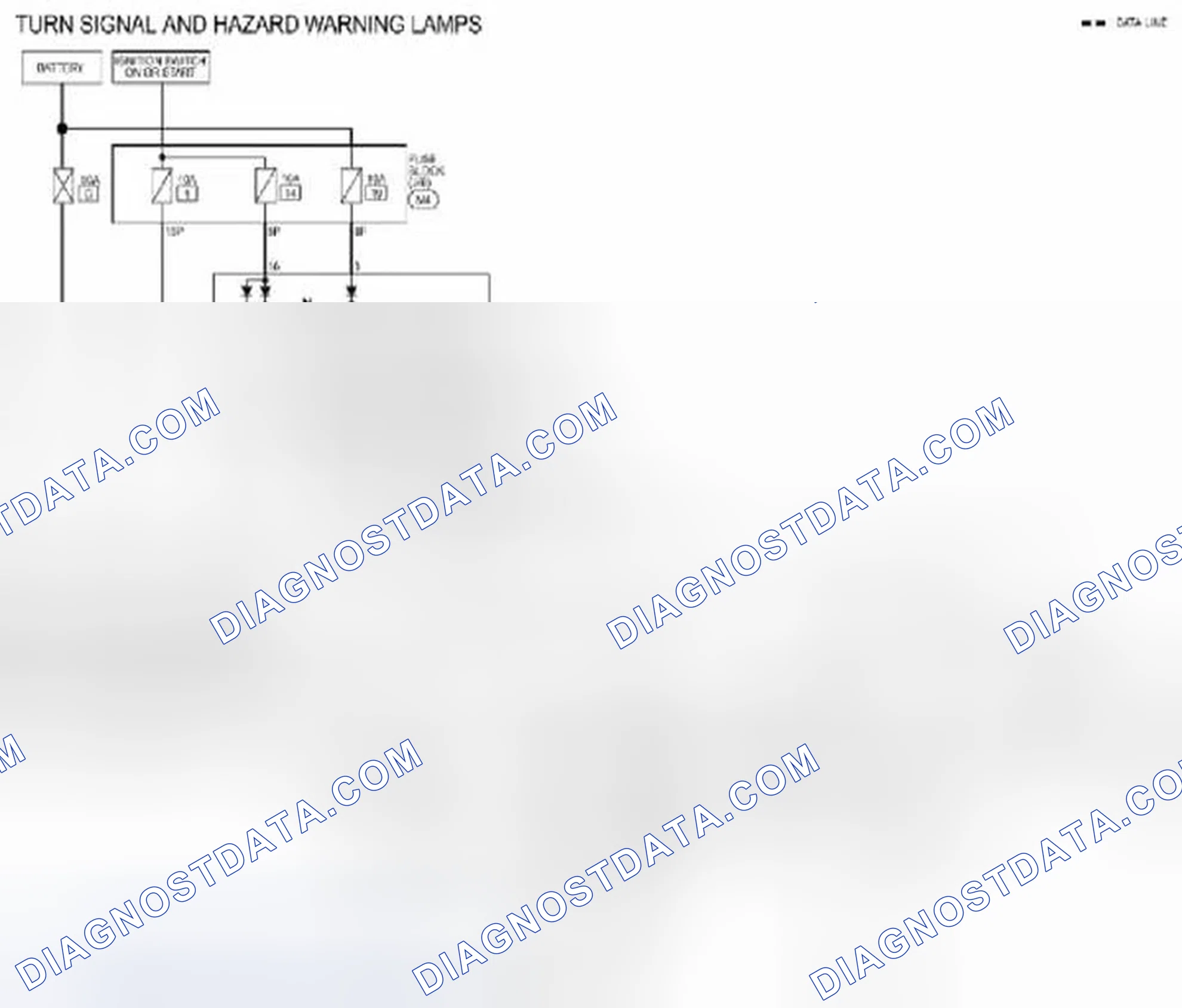 Scheme 319: Turn Signal and Hazard Warning Lamp System: Wiring Diagram